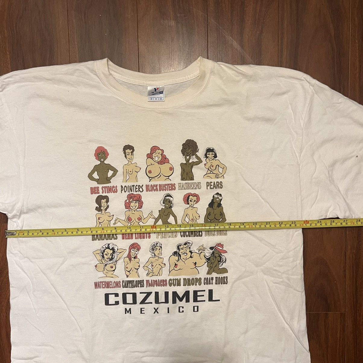 Vintage Vintage Cozumel Mexico Breast Boob Sex Nude Humor shirt XXL Size US XXL / EU 58 / 5 - 3 Thumbnail