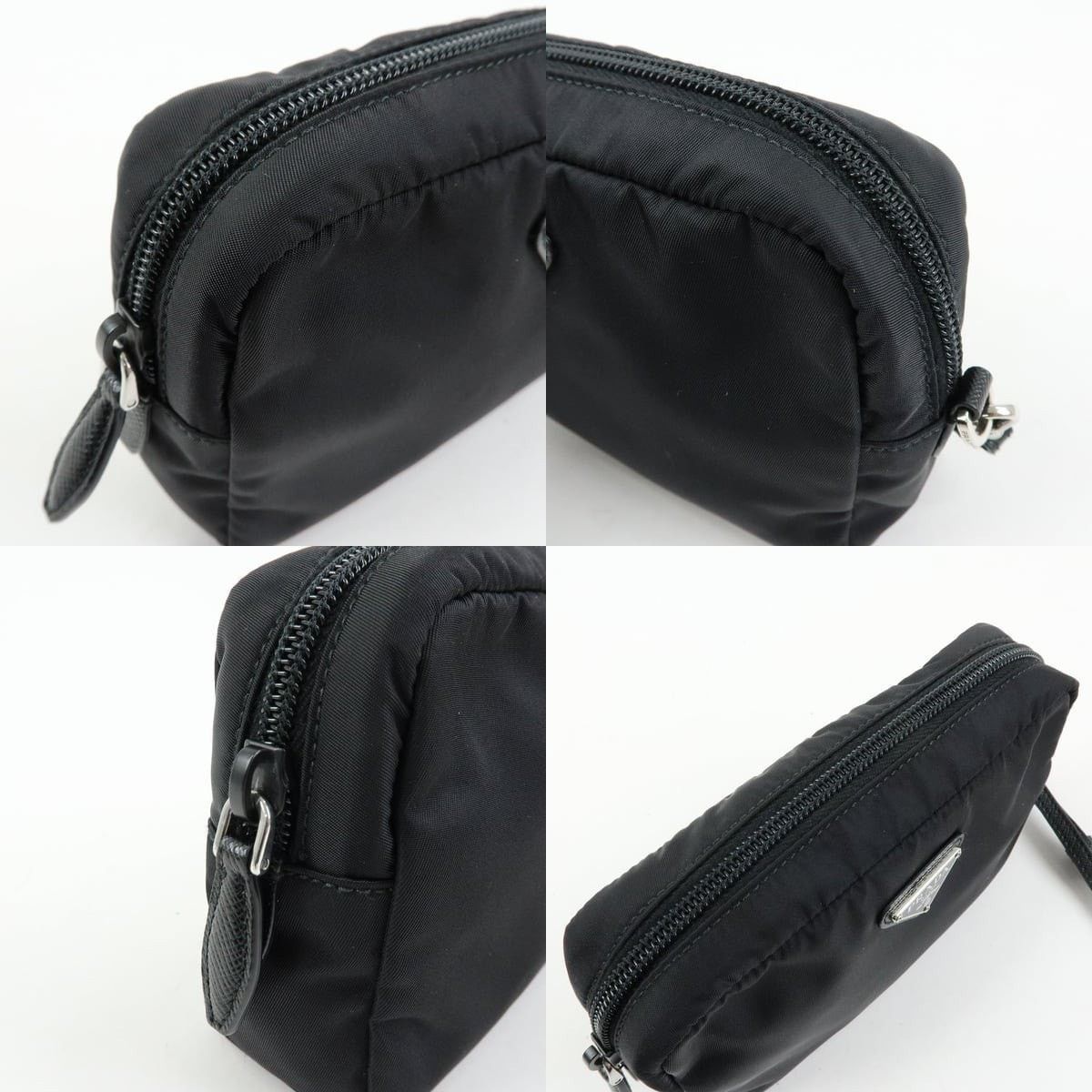 Prada Prada Re-Nylon Saffiano Cosmetic Pouch Black Size ONE SIZE - 6 Thumbnail