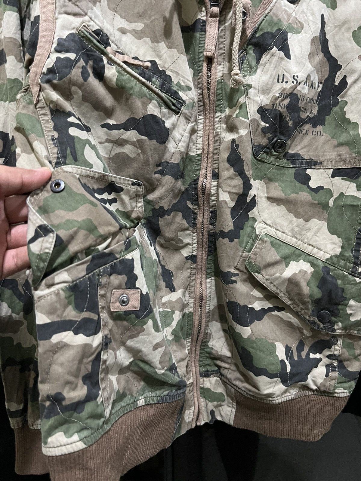 Avirex Avirex U.S.S.A.F Camo Bomber Flyers Jacket Size US M / EU 48-50 / 2 - 8 Thumbnail