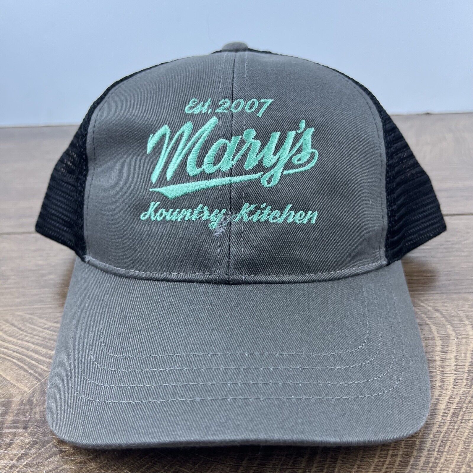 Other Marys Kountry Kitchen Hat Gray Cap Adjustable Hat Gray Adult Size ONE SIZE - 2 Thumbnail
