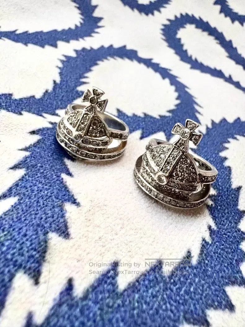 Vivienne Westwood Vivienne Westwood size XS Vintage Silver Saturn Ring with D Size ONE SIZE - 1 Thumbnail
