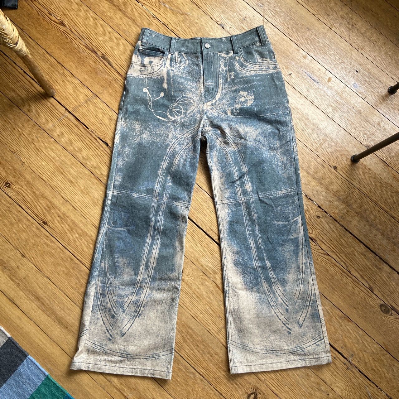 No Faith Studios WHAT'S IN MY POCKET DENIM USED BLUE | Grailed