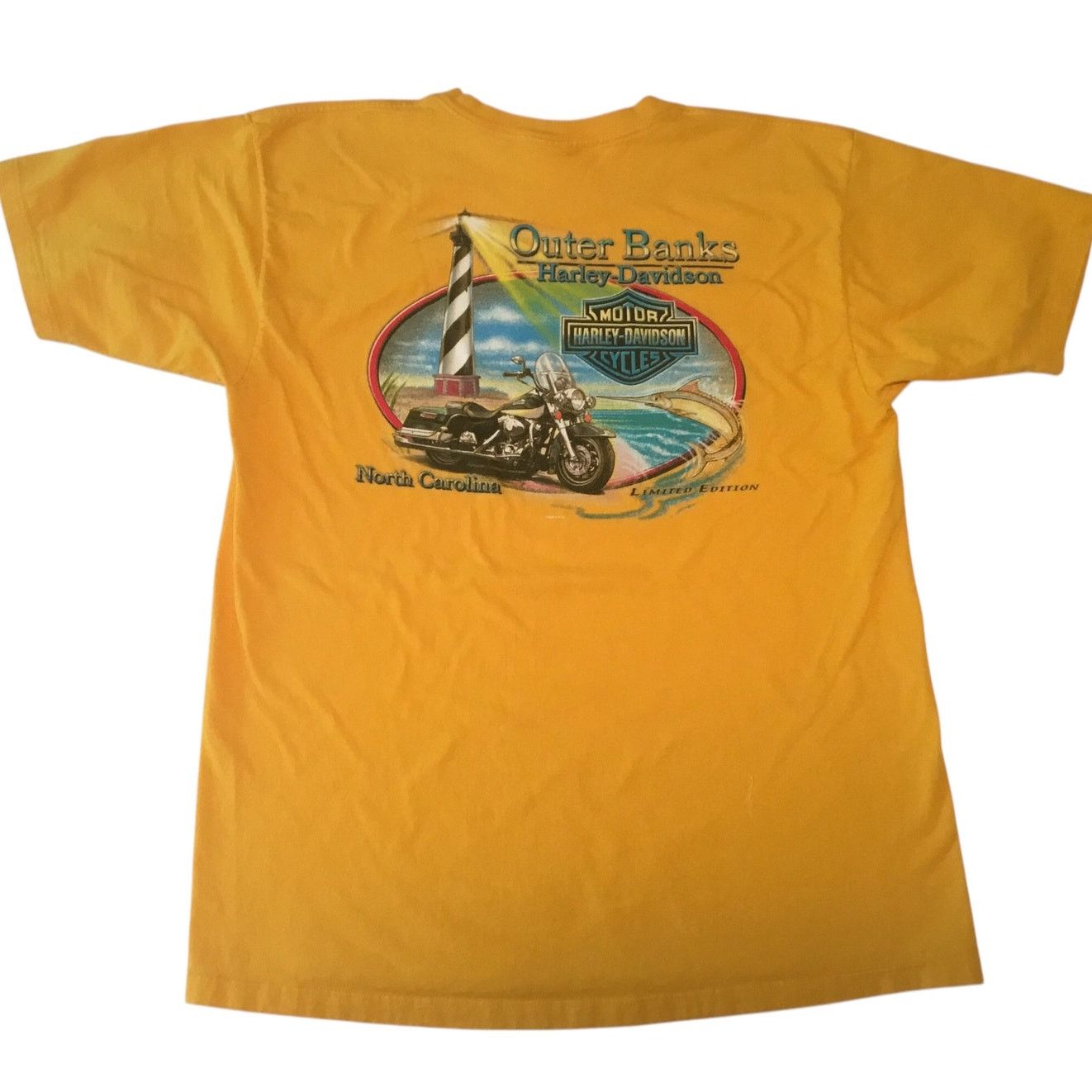 Harley Davidson Harley Davidson T-Shirt XL Gold Outer Banks No Carolina XL Size US XL / EU 56 / 4 - 3 Thumbnail