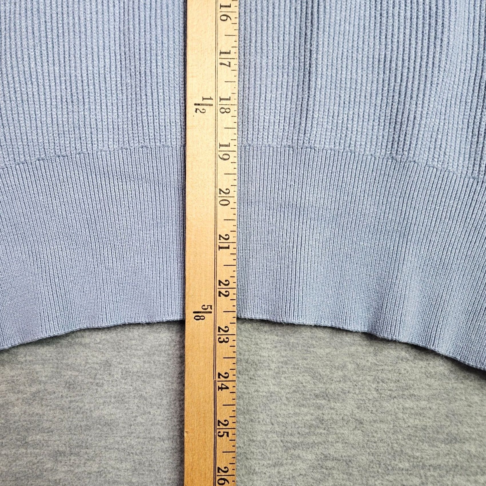 Vintage ANRABESS Women’s XS Blue Ribbed Knit Crewneck Sweater Soft Pullover Size XS / US 0-2 / IT 36-38 - 4 Thumbnail