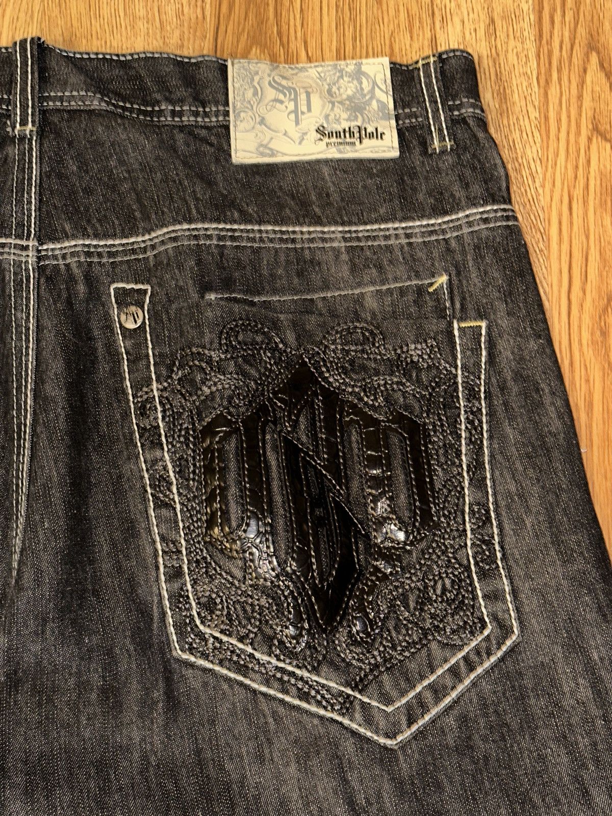 Southpole Y2K VTG Southpole Premium Jeans Baggy Embroidered Skate Rave Size US 40 / EU 56 - 3 Thumbnail