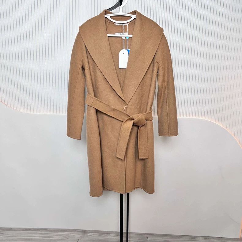 Max Mara Double-faced cashmere coat camel
