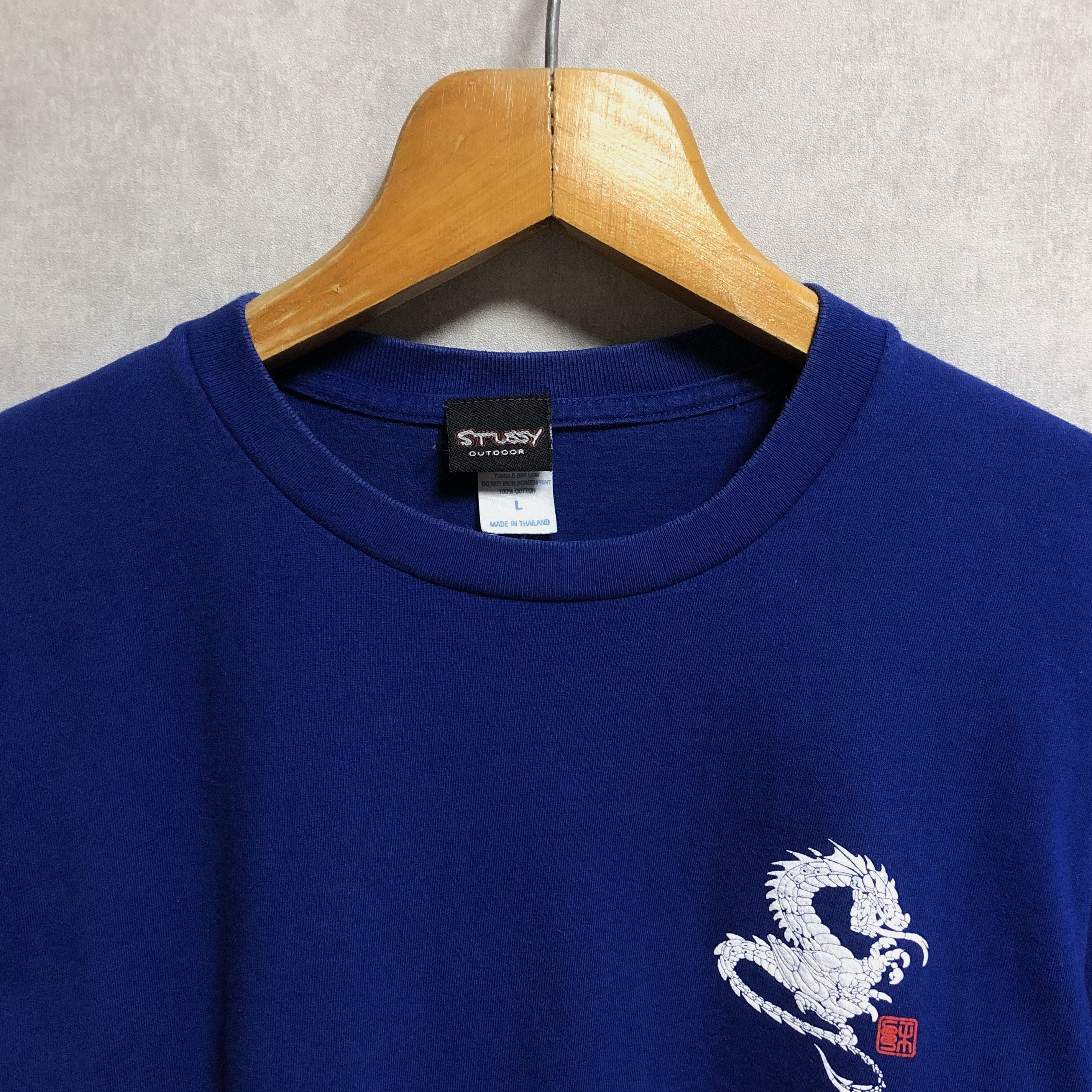 Stussy Vintage Stussy Outdoor Dragon Puff Print Tee Size US M / EU 48-50 / 2 - 4 Thumbnail
