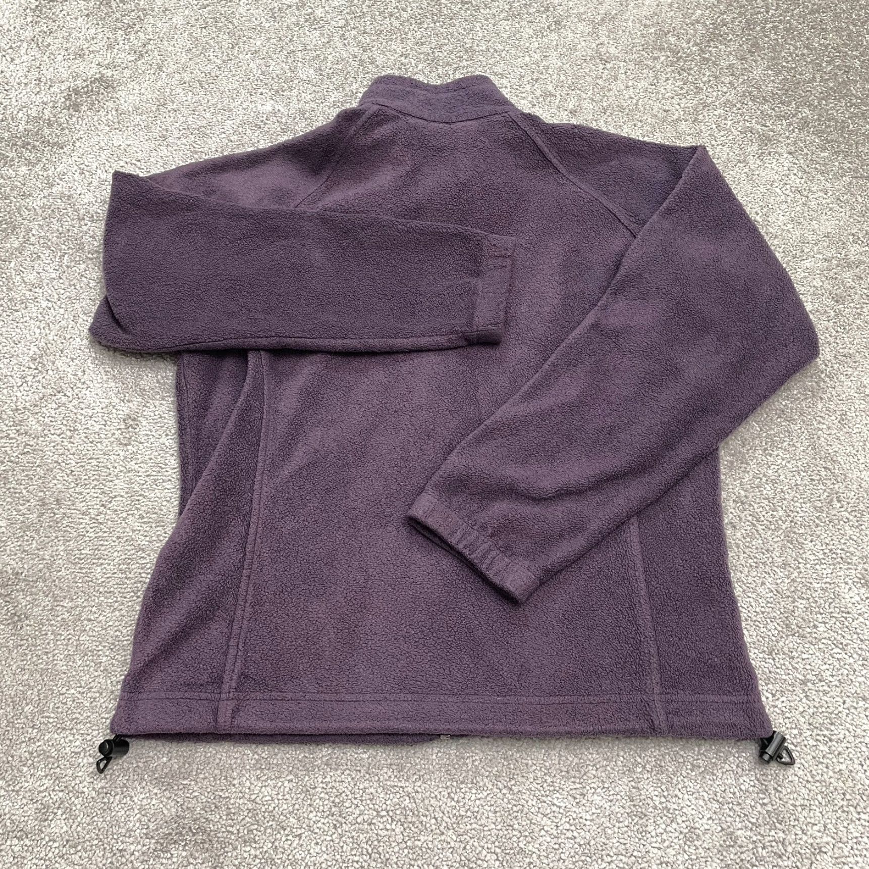Vintage Columbia Jacket Womens Small Purple Benton Springs Fleece Zip Pockets Logo Mid-Length Regular Fit Outdoor Outdoor Hiking Casual Travel Artillery Size S / US 4 / IT 40 - 2 Thumbnail
