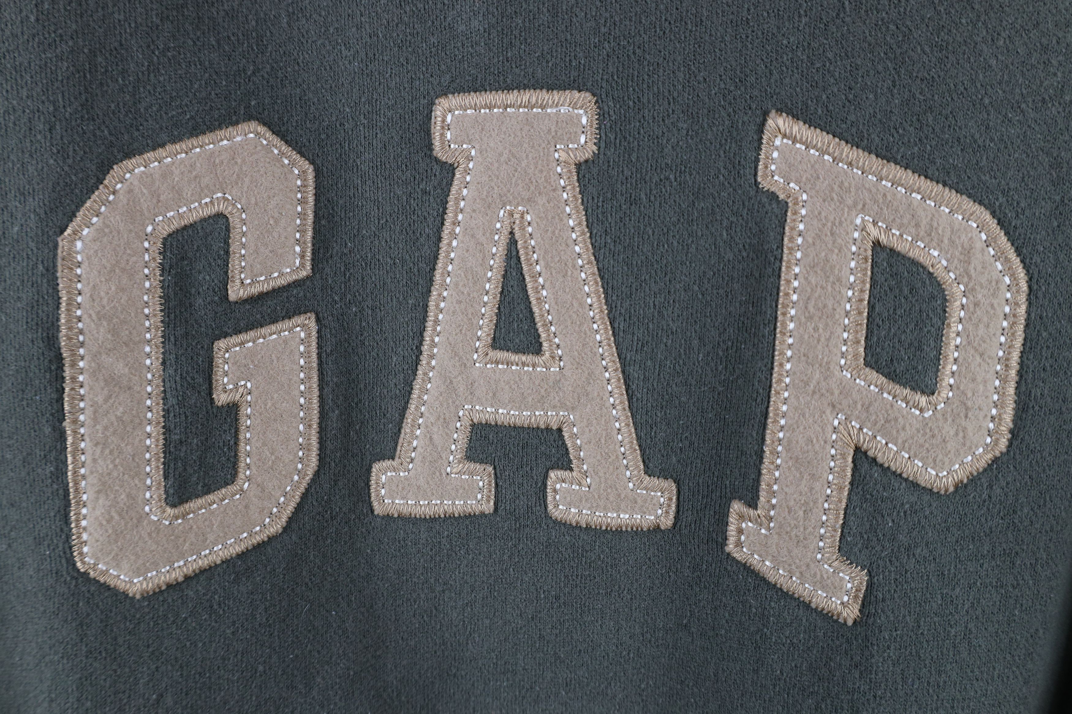 Gap × Vintage Vintage Gap Spell Block Letter Hoodie Sweatshirt Moss Green Size US M / EU 48-50 / 2 - 4 Thumbnail