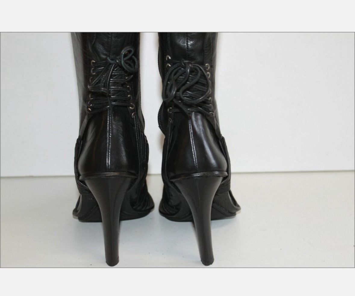 Other Edgy Genuine leather black high boots 40 Size US 9 / IT 39 - 4 Thumbnail
