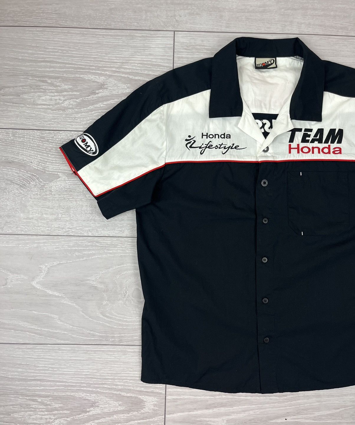 Honda Honda Racing Team Vintage 00s Short Sleeve Shirt Size US L / EU 52-54 / 3 - 4 Thumbnail