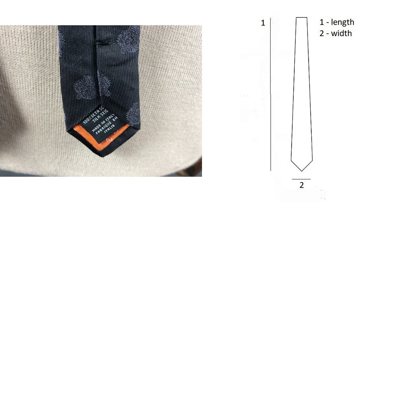 Kenzo KENZO Paris Men's Tie Dark Gray Silk Animal Print Necktie Classic 100% Silk Gray Mens Tie Size ONE SIZE - 8 Thumbnail