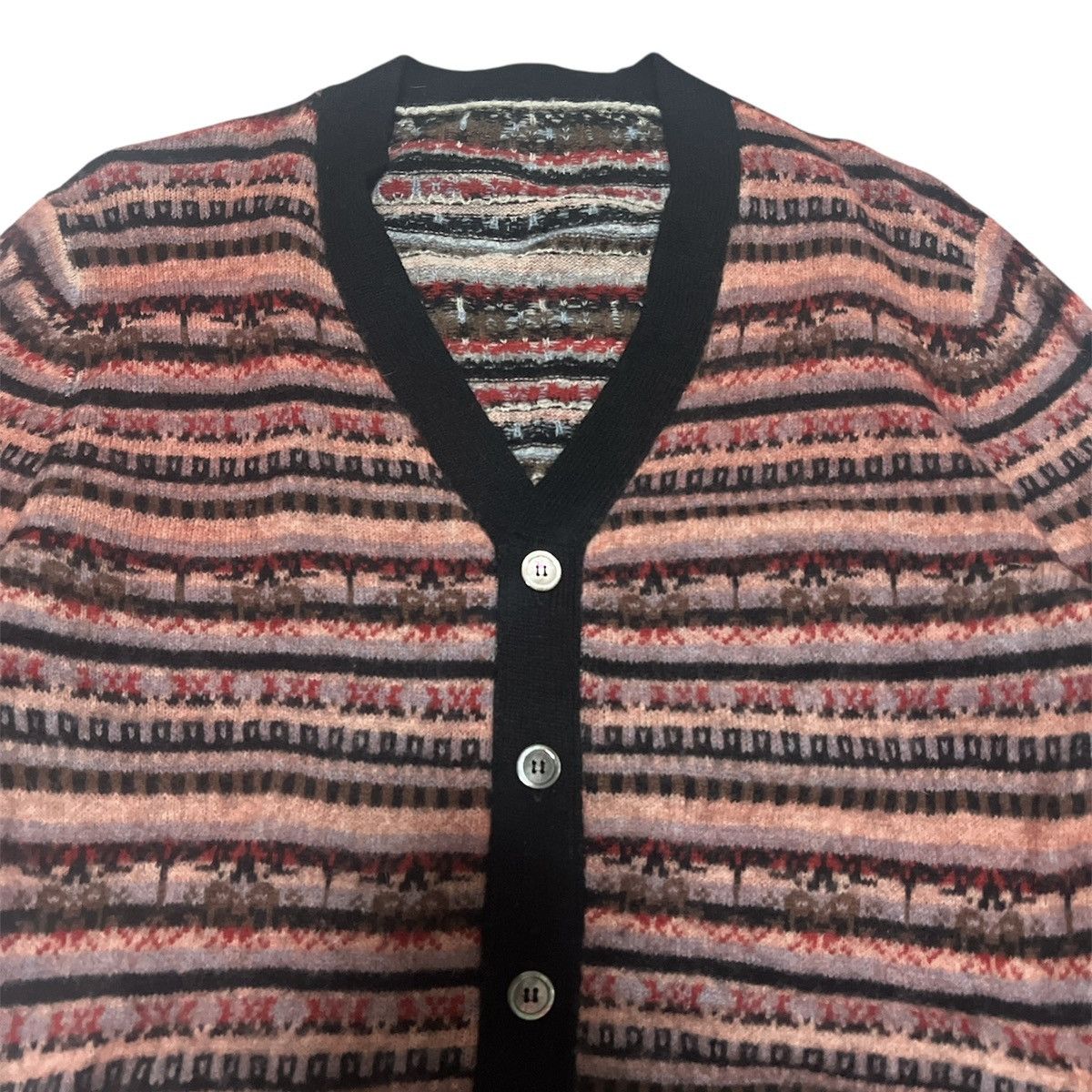 Sacai AW13 Sacai wool knit cardigan sweater Size US M / EU 48-50 / 2 - 2 Thumbnail