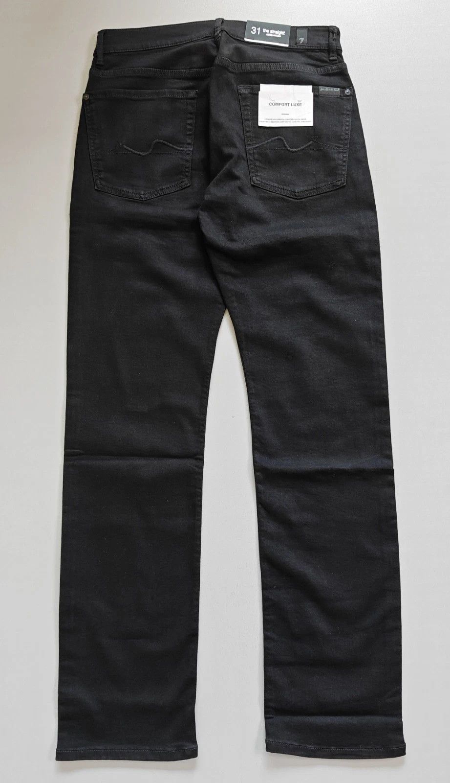 7 For All Mankind 7 For All ManKind THE STRAIGHT SQUIGGIE BLK Jeans T / 6040 Size US 31 - 12 Thumbnail