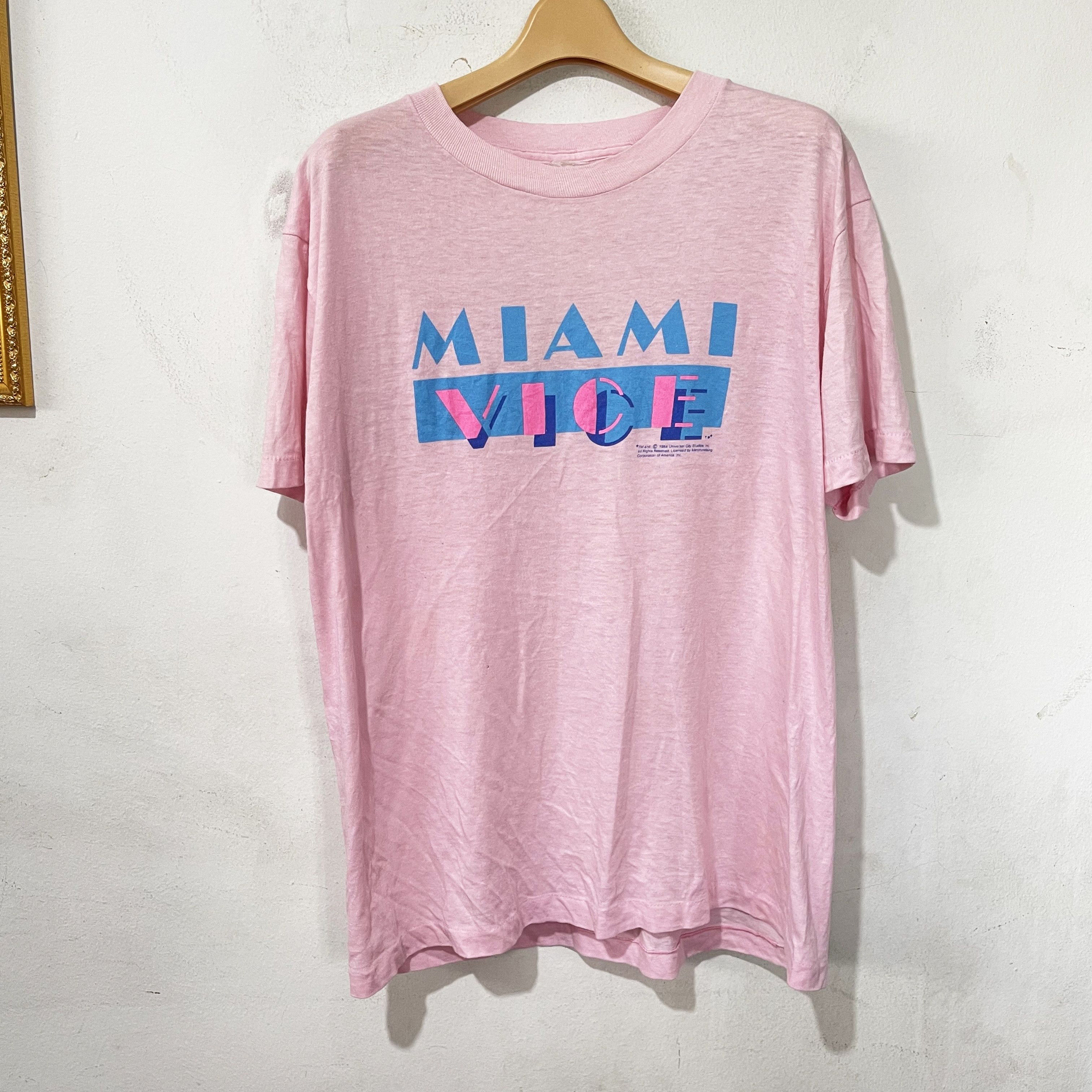 Vintage Vintage 1984 Miami Vice TV T-Shirt Size US M / EU 48-50 / 2 - 1 Thumbnail