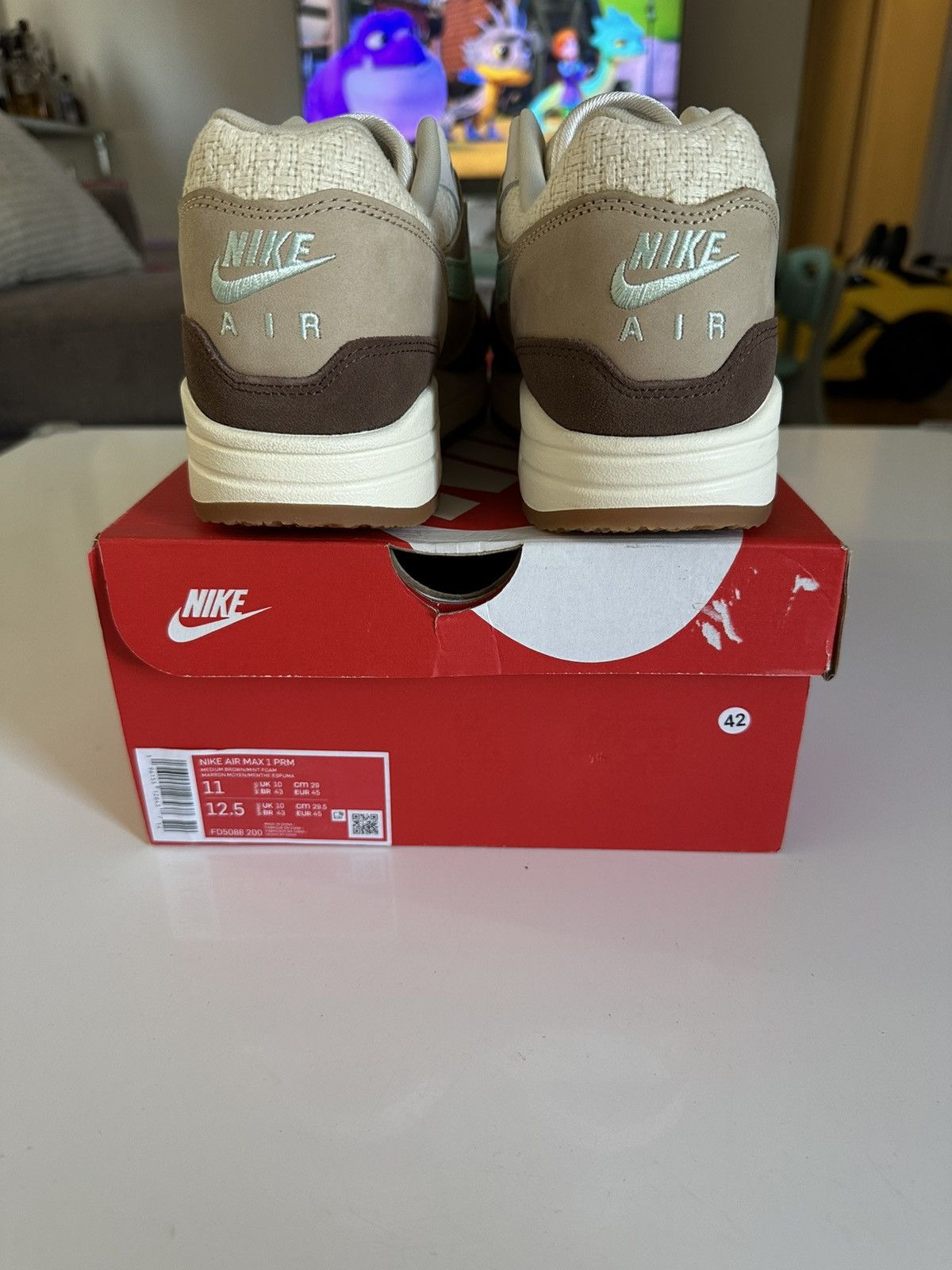 Nike Nike Air Max 1 ‘Crepe Brown’ 2022 Size US 11 / EU 44 - 5 Thumbnail