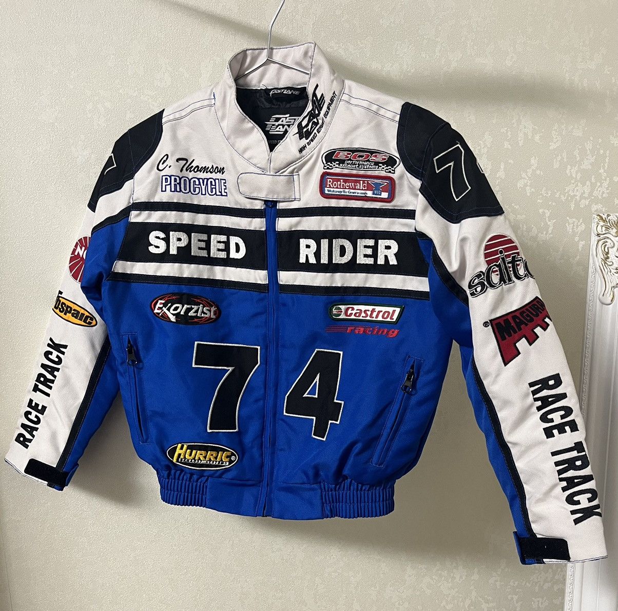 Vintage Fast Lane Speed Freak Vintage Racing Kids Jacket F1 NASCAR Size US XXS / EU 40 - 1 Thumbnail