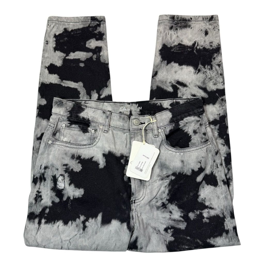 ELAN NWT New Elan Tie Dye High Rise Crop Jeans Size M Size 32" / US 10 / IT 46 - 3 Thumbnail