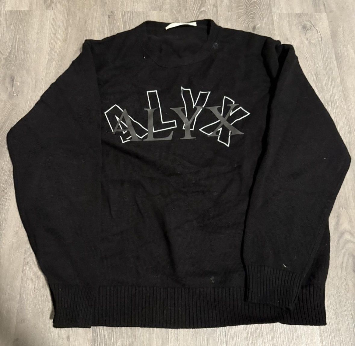1017 ALYX 9SM black 1017 ALYX 9SM crewneck sweater Size US XL / EU 56 / 4 - 1 Thumbnail
