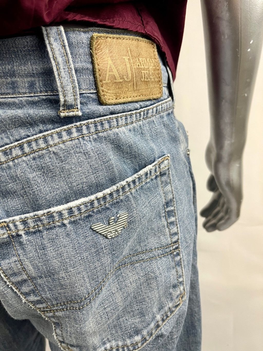Armani AJ Armani Jeans Indigo 004 Collector | Made in Italy | 34x33 Size US 34 / EU 50 - 5 Thumbnail