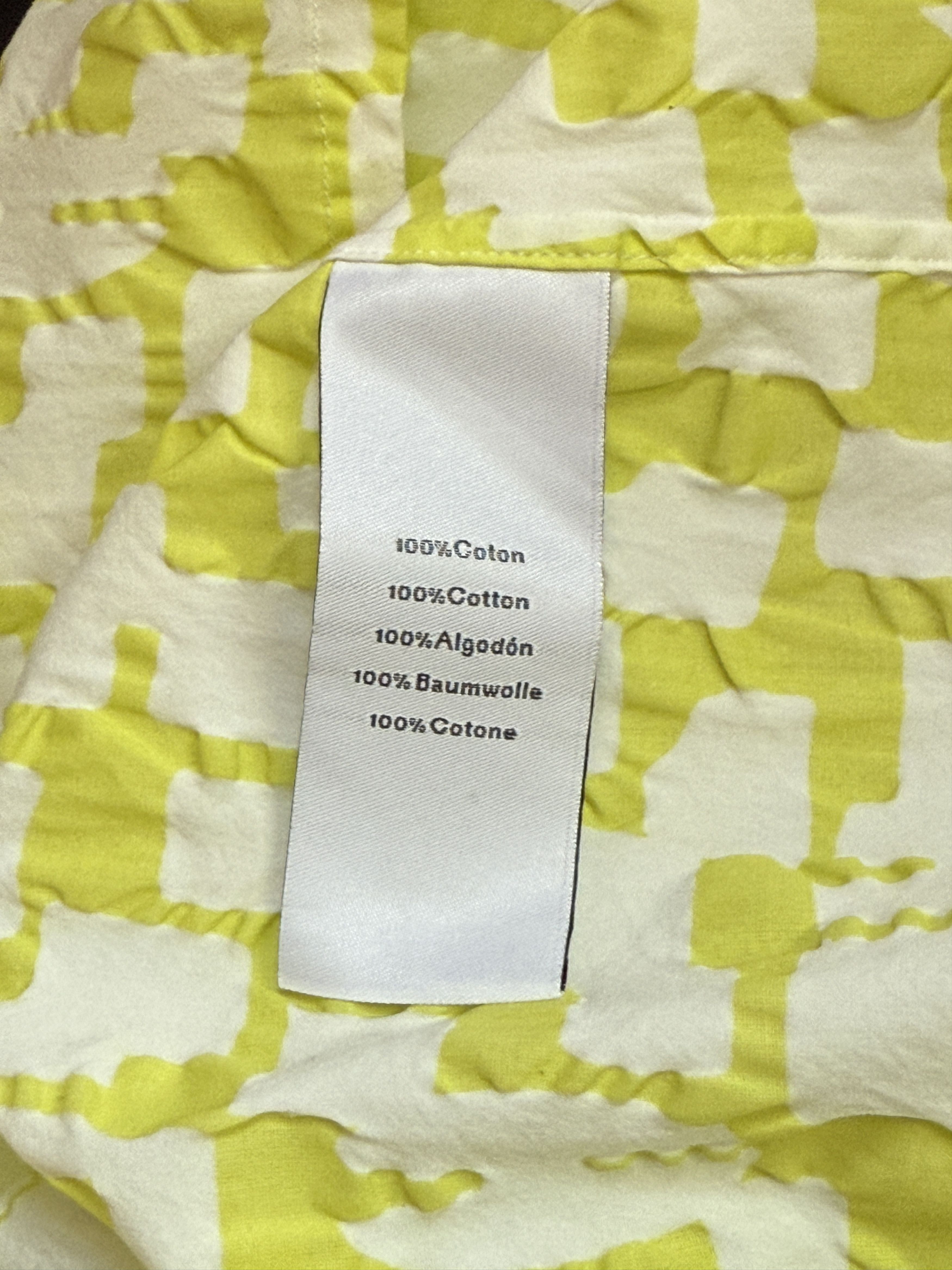Hermes Hermès 2021SS Green White H Motif Cotton Button Down Shirt Size US XL / EU 56 / 4 - 6 Thumbnail
