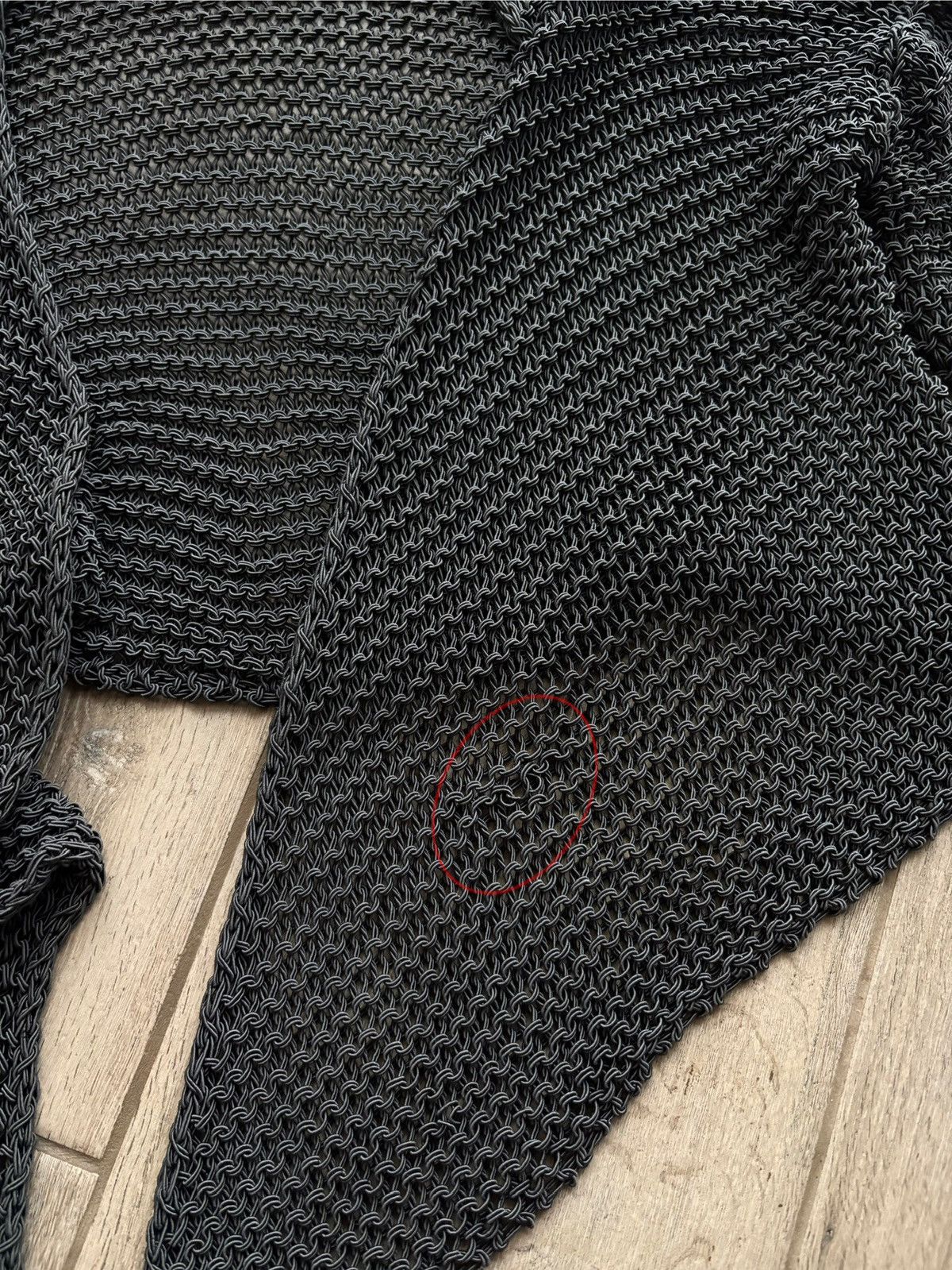Sarah Pacini Sarah Pacini Black Chain Mail Mesh Knit Cropped Cardigan S-M Size S / US 4 / IT 40 - 13 Thumbnail