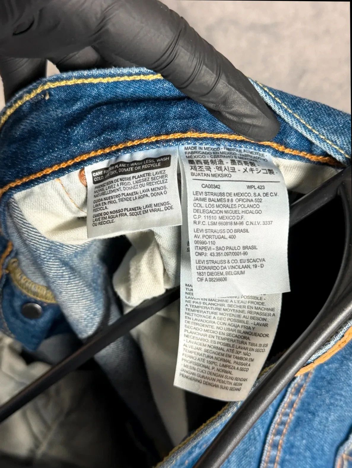 Levi's Levi Strauss 501 Jeans klassisch dunkelblau Denim Vintage Size US 34 / EU 50 - 10 Thumbnail