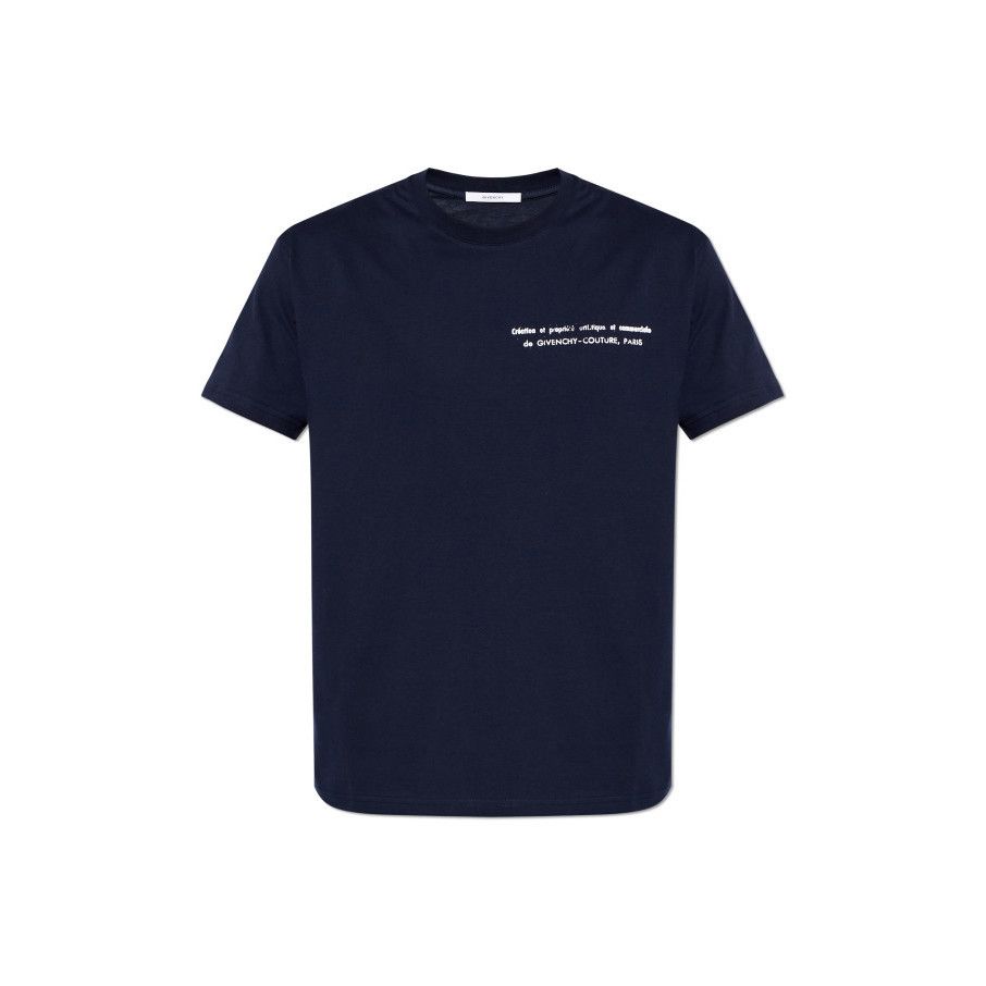 Givenchy GIVENCHY Navy Blue Print T-Shirt New & Authentic (Men's size Size US L / EU 52-54 / 3 - 1 Preview