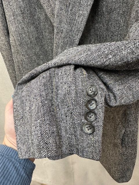 Burberry Mens Vintage Burberrys 100% silk lined wool herringbone spo Size 42R - 4 Thumbnail