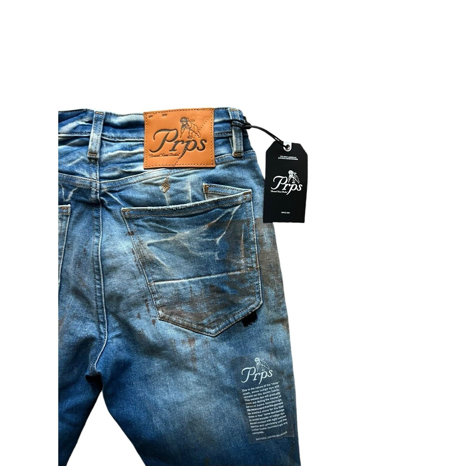 Prps PRPS Cayenne Skinny Fit Men's Stretch Jeans Blue Size 29/32 Size US 29 - 5 Thumbnail