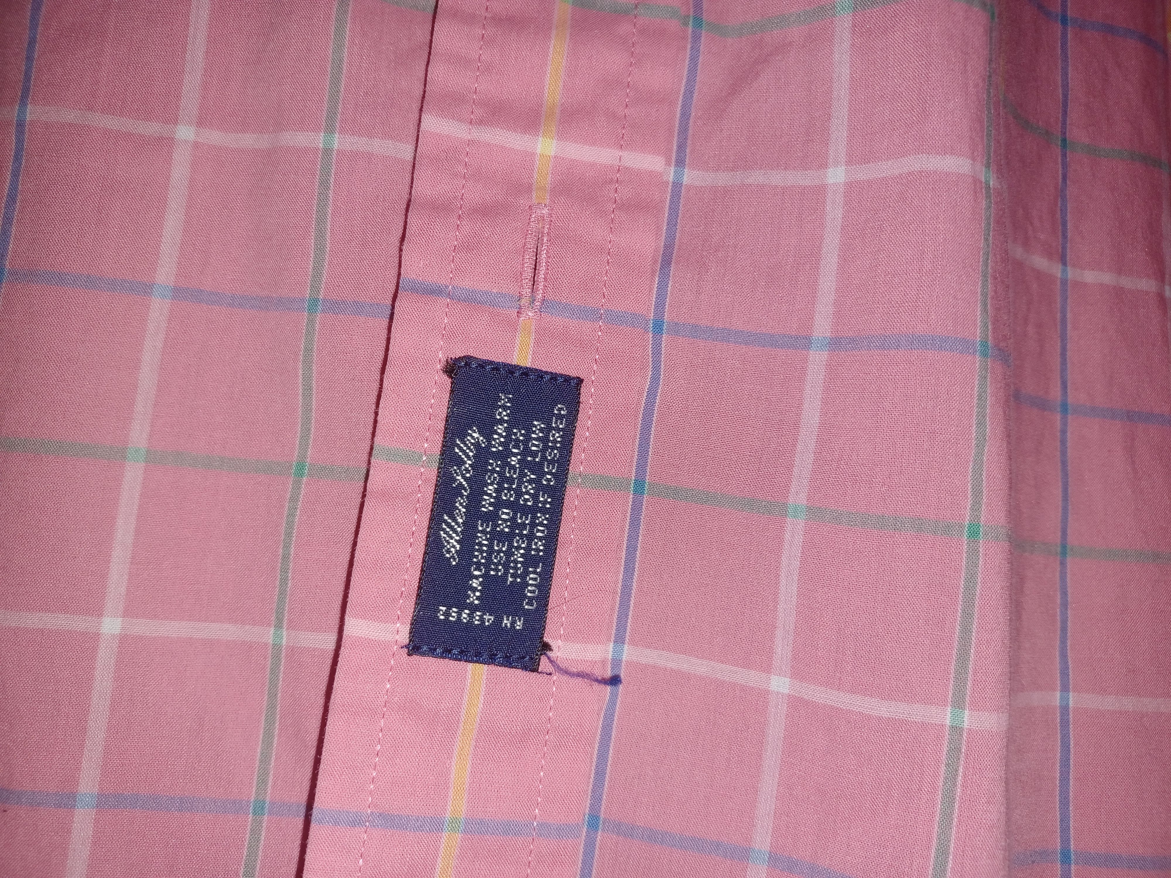 Other Allen Lolly Men's Button-Up Shirt Medium Pink Plaid Size US M / EU 48-50 / 2 - 4 Thumbnail