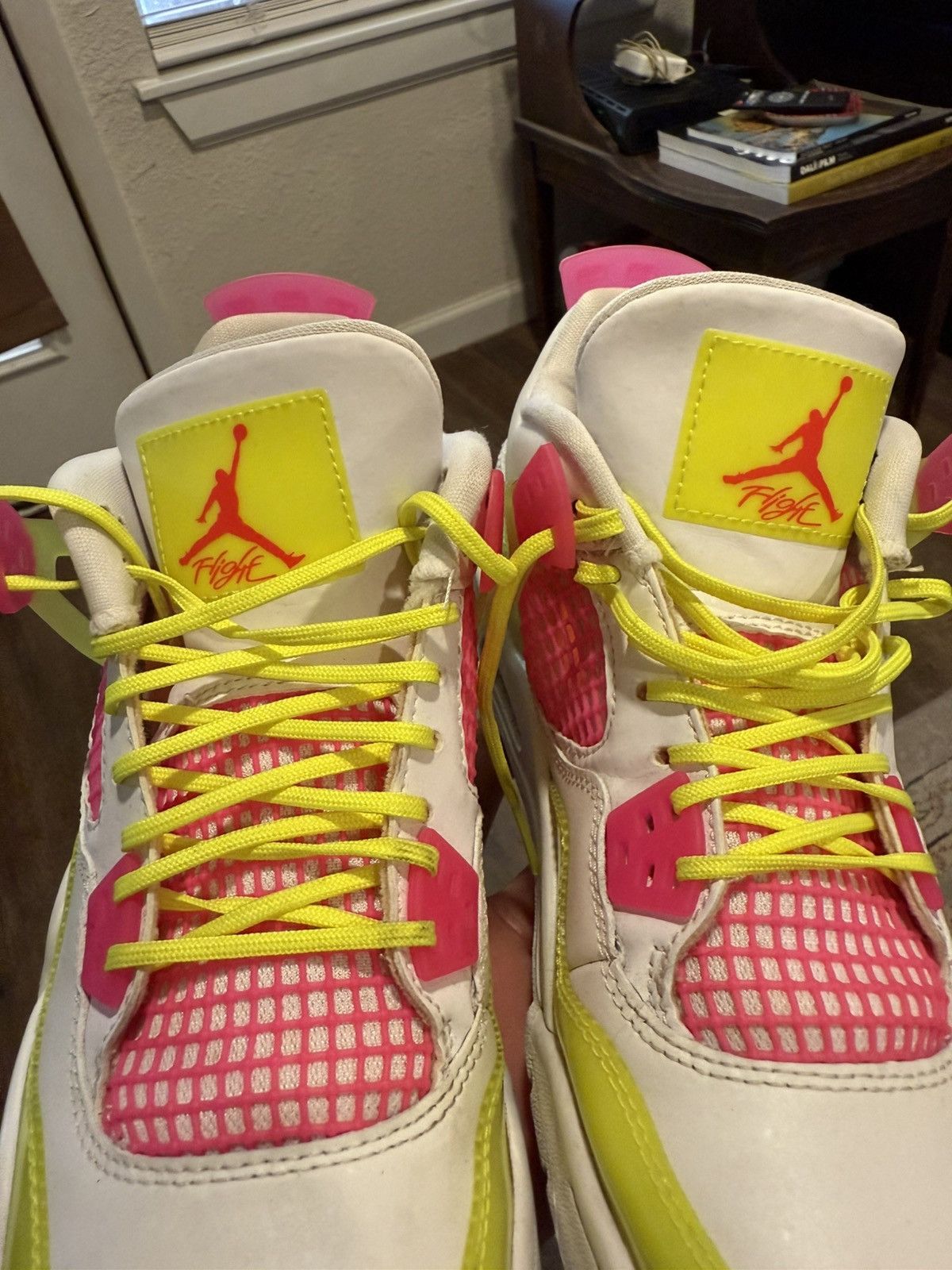Jordan Brand Jordan Retro 4 GS Lemon Venom Size US 6.5 / EU 39-40 - 3 Thumbnail