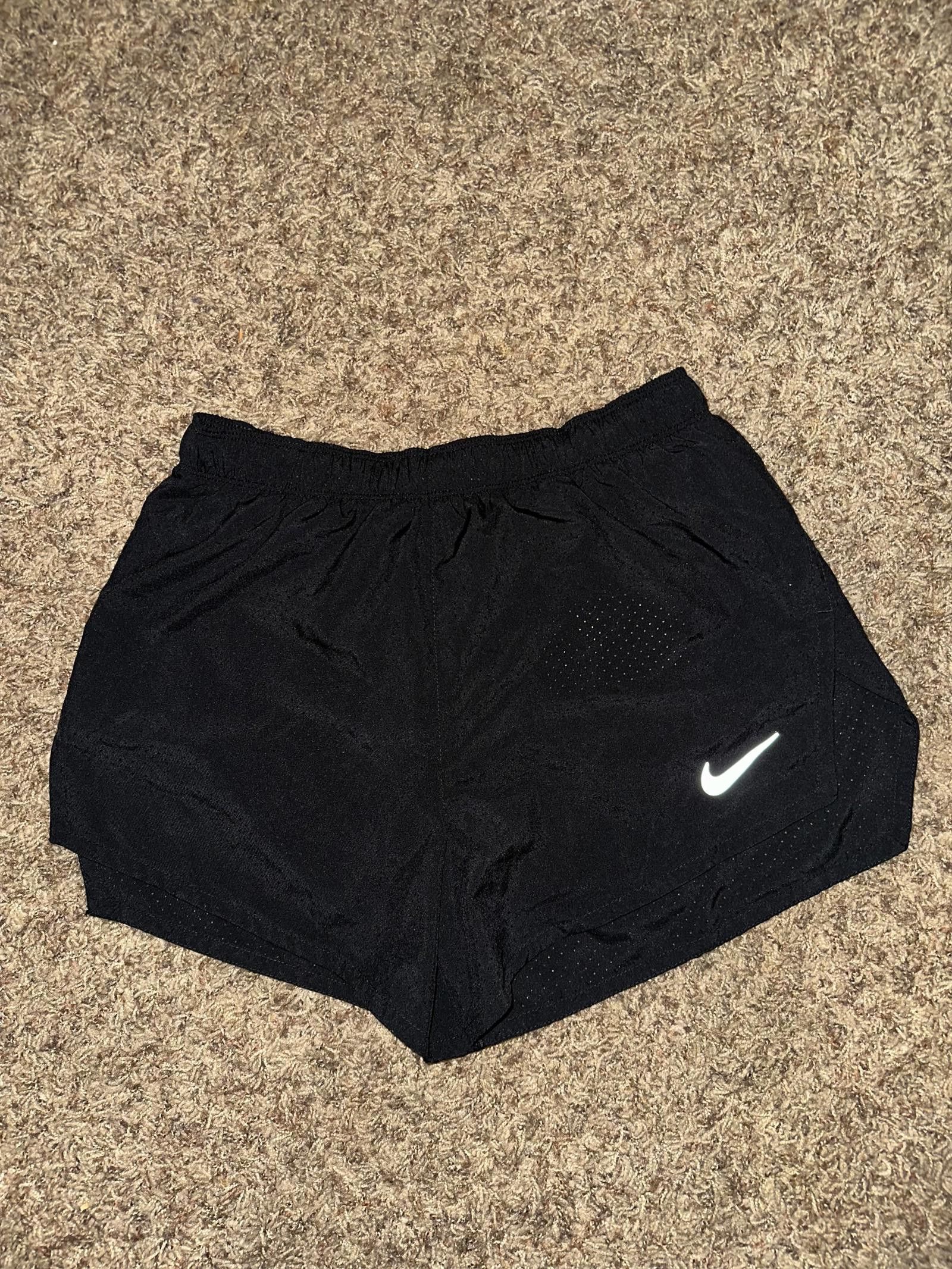 Nike Nike Dri-FIT Fast 4" Brief-Lined Running Shorts Black Size US 30 / EU 46 - 1 Thumbnail