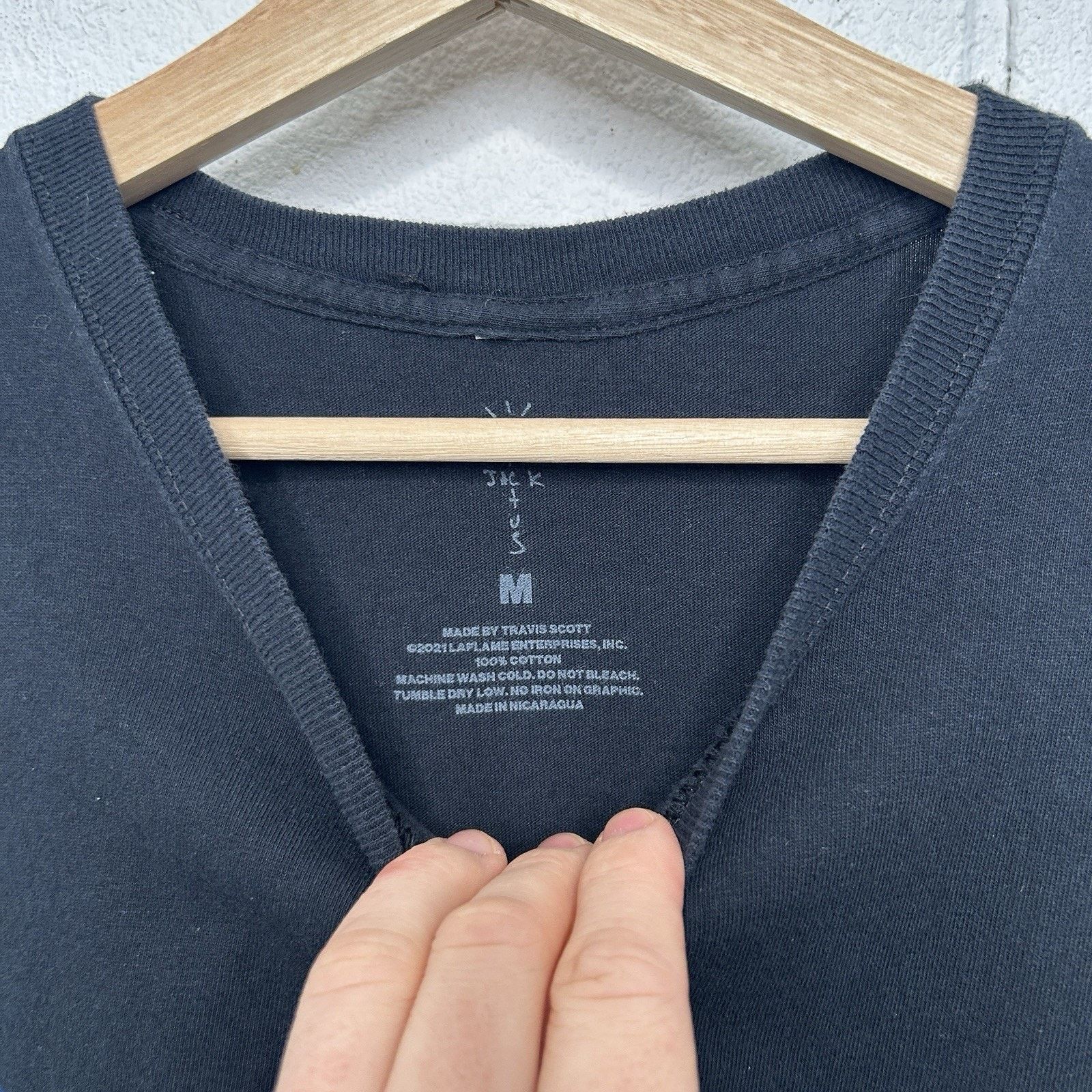 Travis Scott Travis Scott Cactus Jack For Fragment "Danger" T-Shirt Size US M / EU 48-50 / 2 - 3 Thumbnail