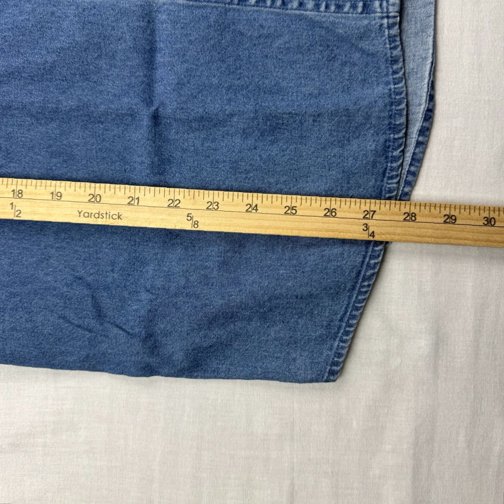 Denime VINTAGE New Directions Button-Up Shirt Denim Collar Womens Large Blue Flower 90s Y2K - Shirt Women L Denim Floral Size L / US 10 / IT 46 - 5 Thumbnail