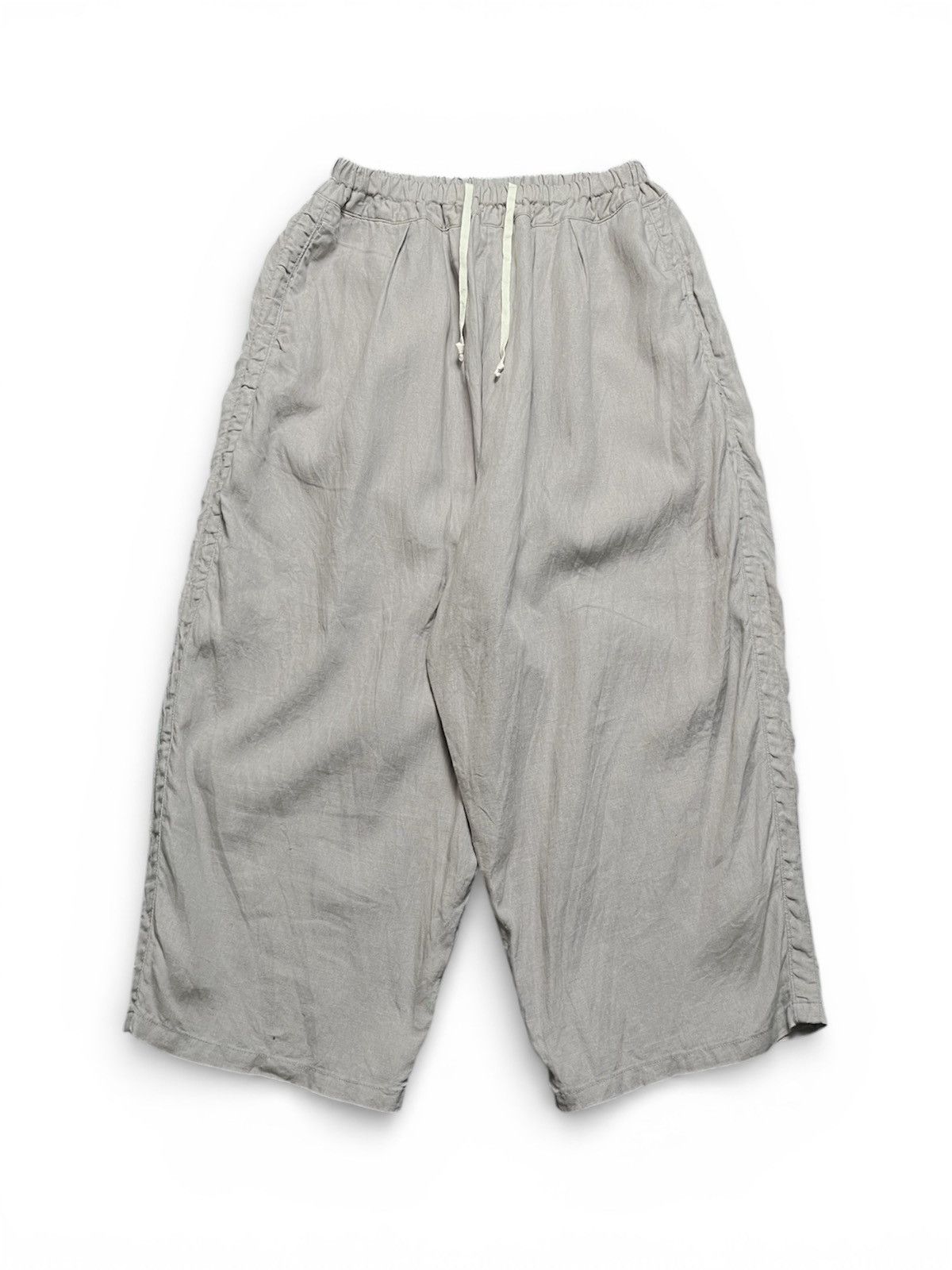 Kapital Kapital Linen 3/4 Wide Leg Pants Size US 28 / EU 44 - 1 Thumbnail