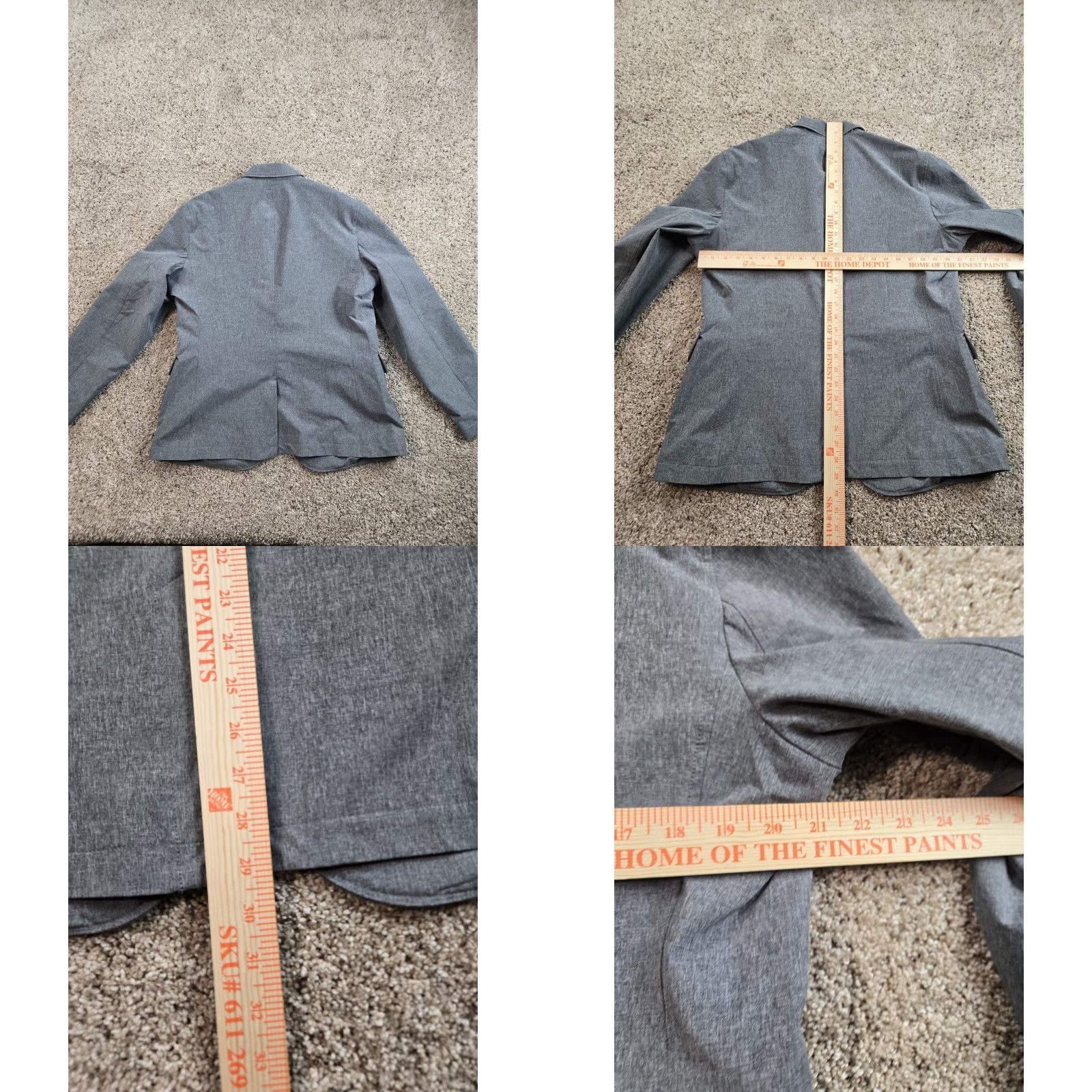 Eddie Bauer Eddie Bauer Blazer Mens 42 Gray Unstructured Stretch Pockets Two-Button Notch Lapel Single-Breasted Jacket Size 42R - 8 Thumbnail