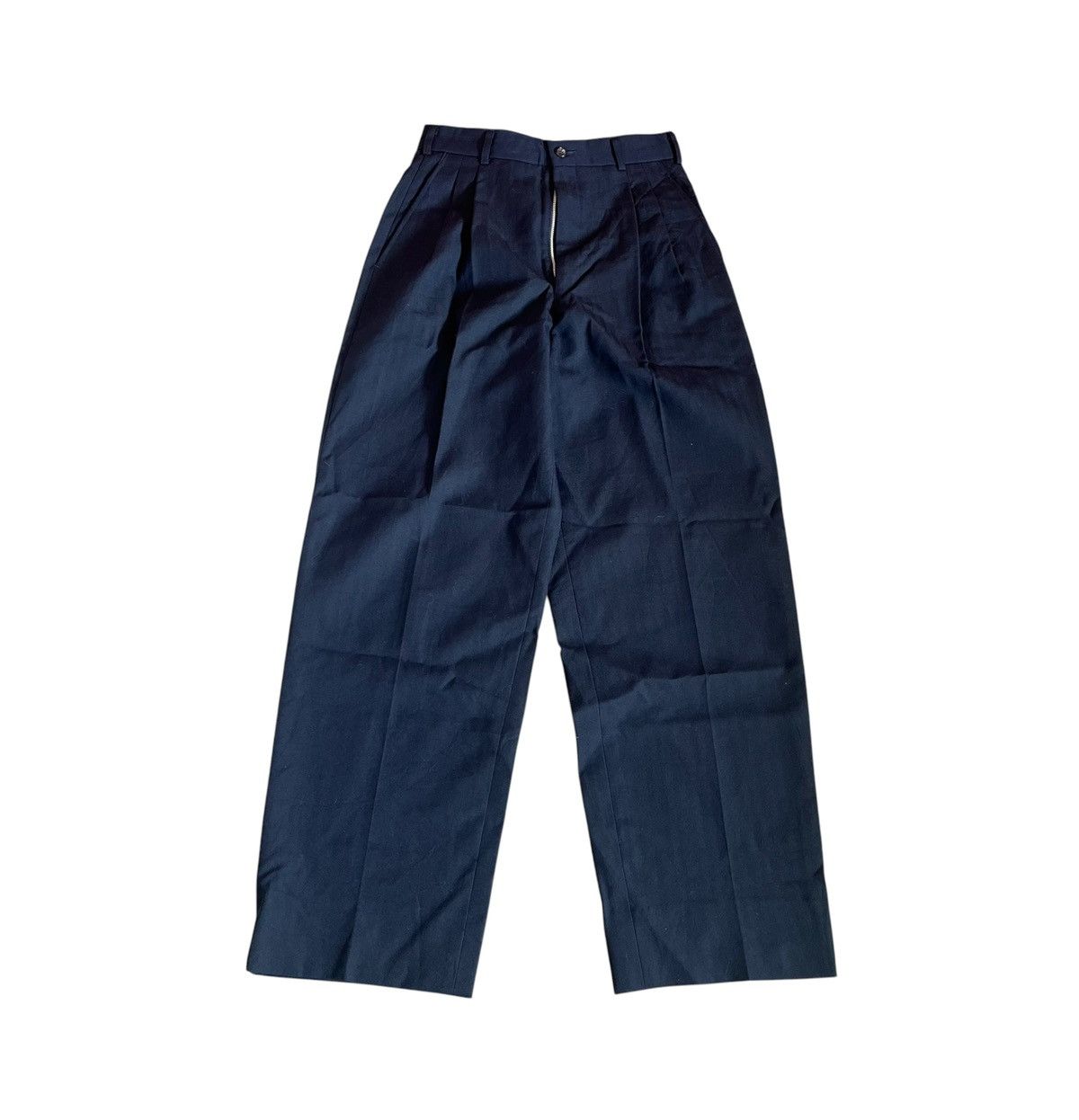 Comme des Garcons TAX FREE 🇺🇸 cdg homme high waist wide fit wool trousers Size US 27 - 1 Thumbnail