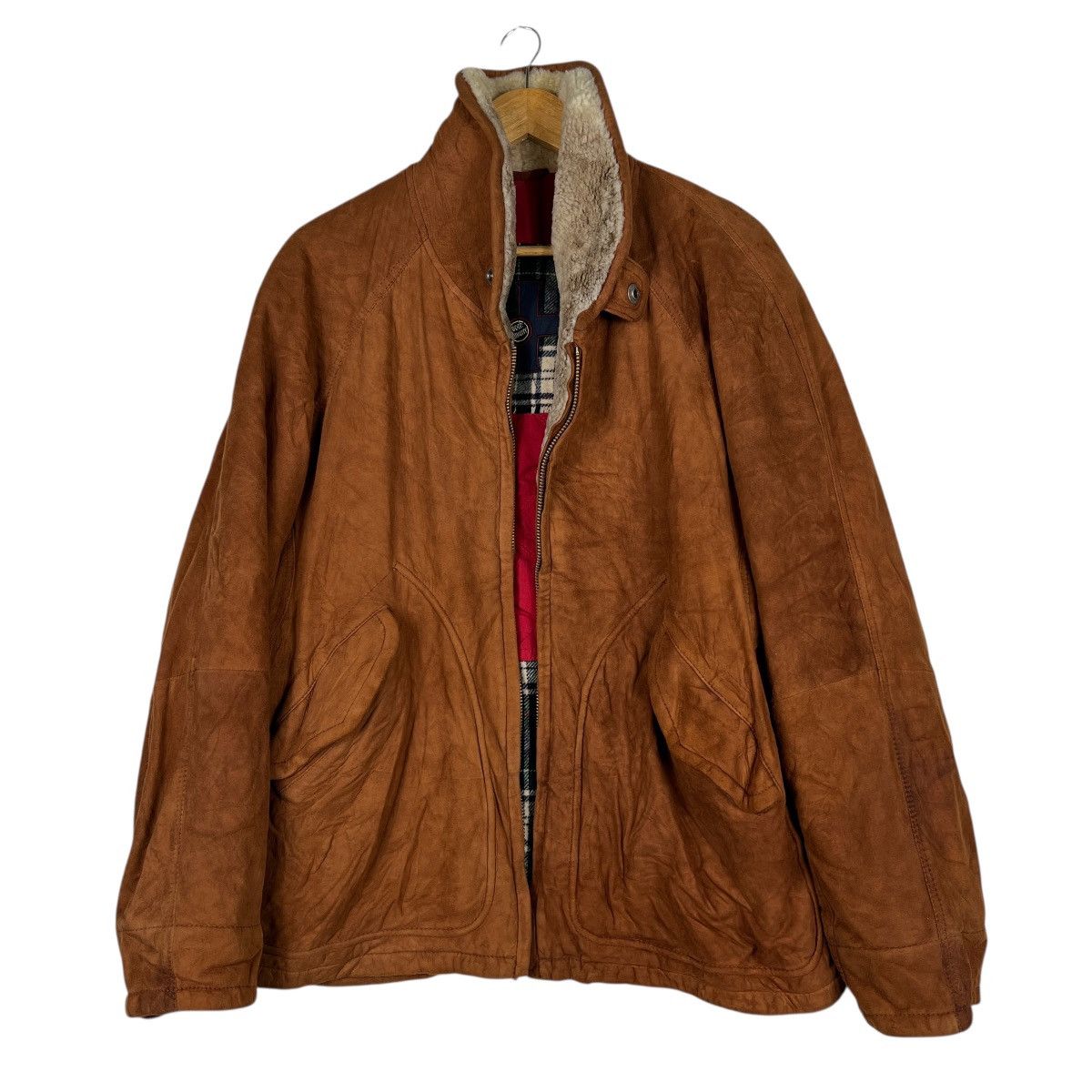 Other 🔥 Vintage Harry & Moore Sportwear Fur Trim Leather Jacket Size US M / EU 48-50 / 2 - 6 Thumbnail