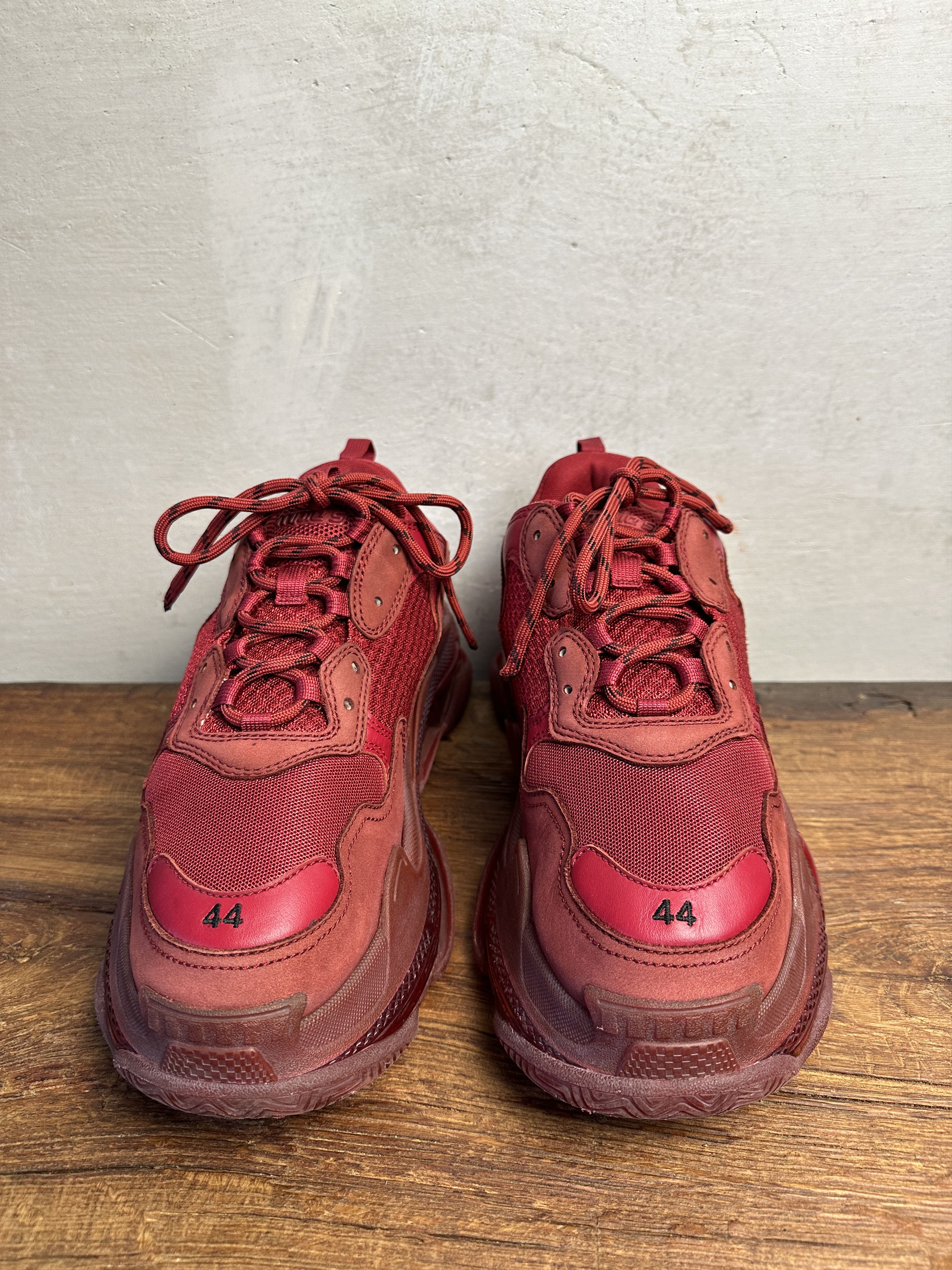 Balenciaga Balenciaga Triple S Clear Sole Red Size US 11 / EU 44 - 7 Thumbnail