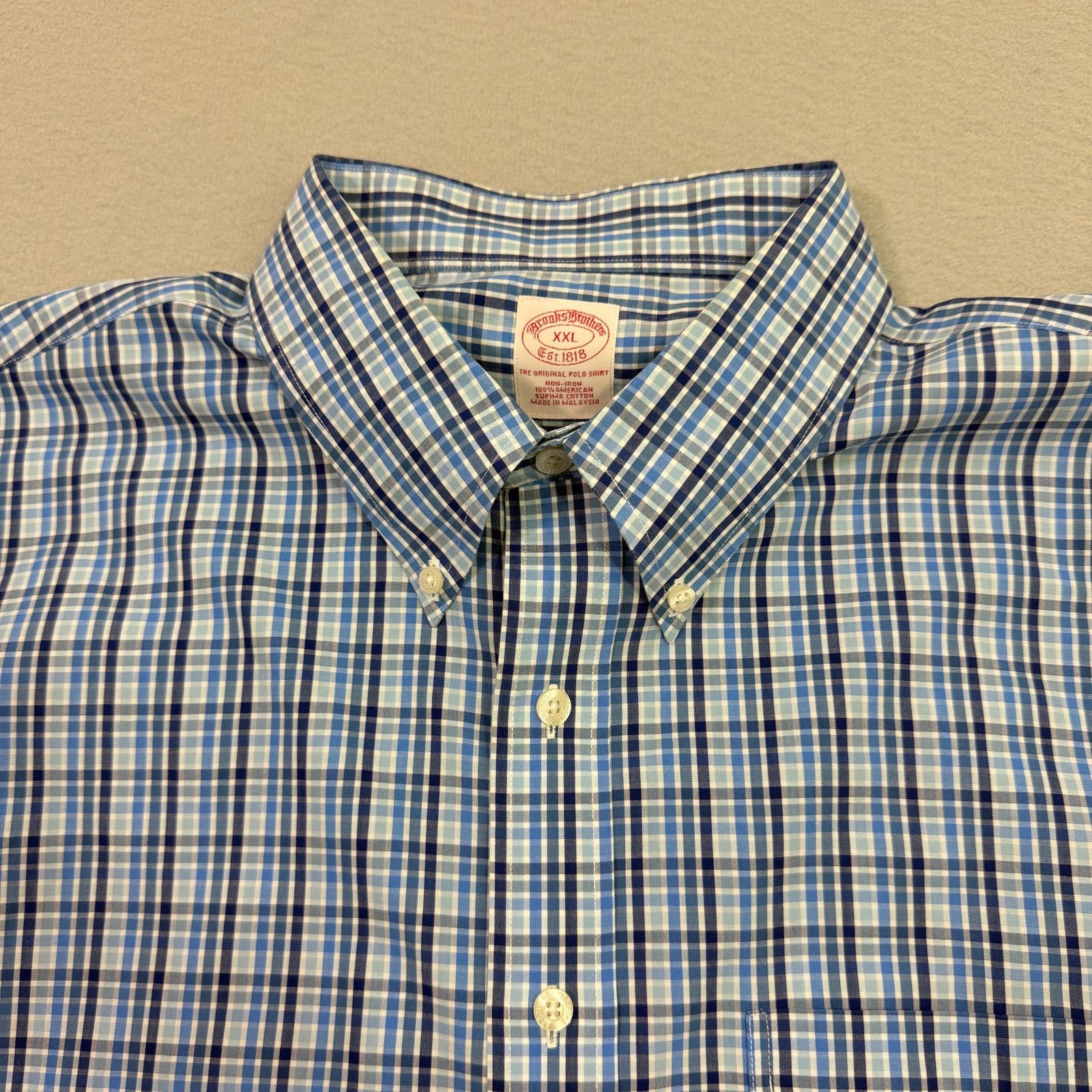 Brooks Brothers Brooks Brothers Original Polo Button Down Shirt 2XL Blue Size US XXL / EU 58 / 5 - 3 Thumbnail