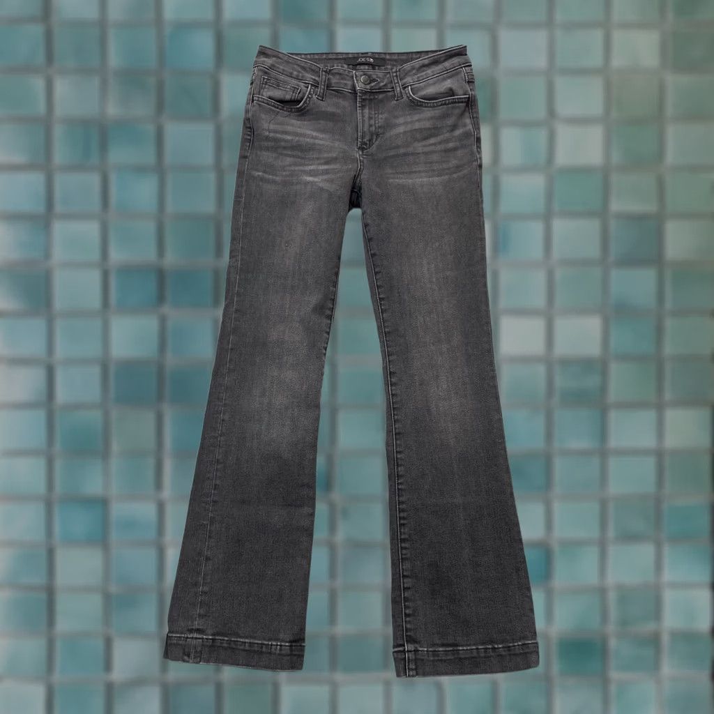 Vintage Joes Jeans Womens 26 Petite Gray Kacey Bootcut Denim Cotton Stretch Mid Bootcut Jeans 5-Pocket Inseam 29in XS? Size 26" / US 2 / IT 38 - 1 Thumbnail