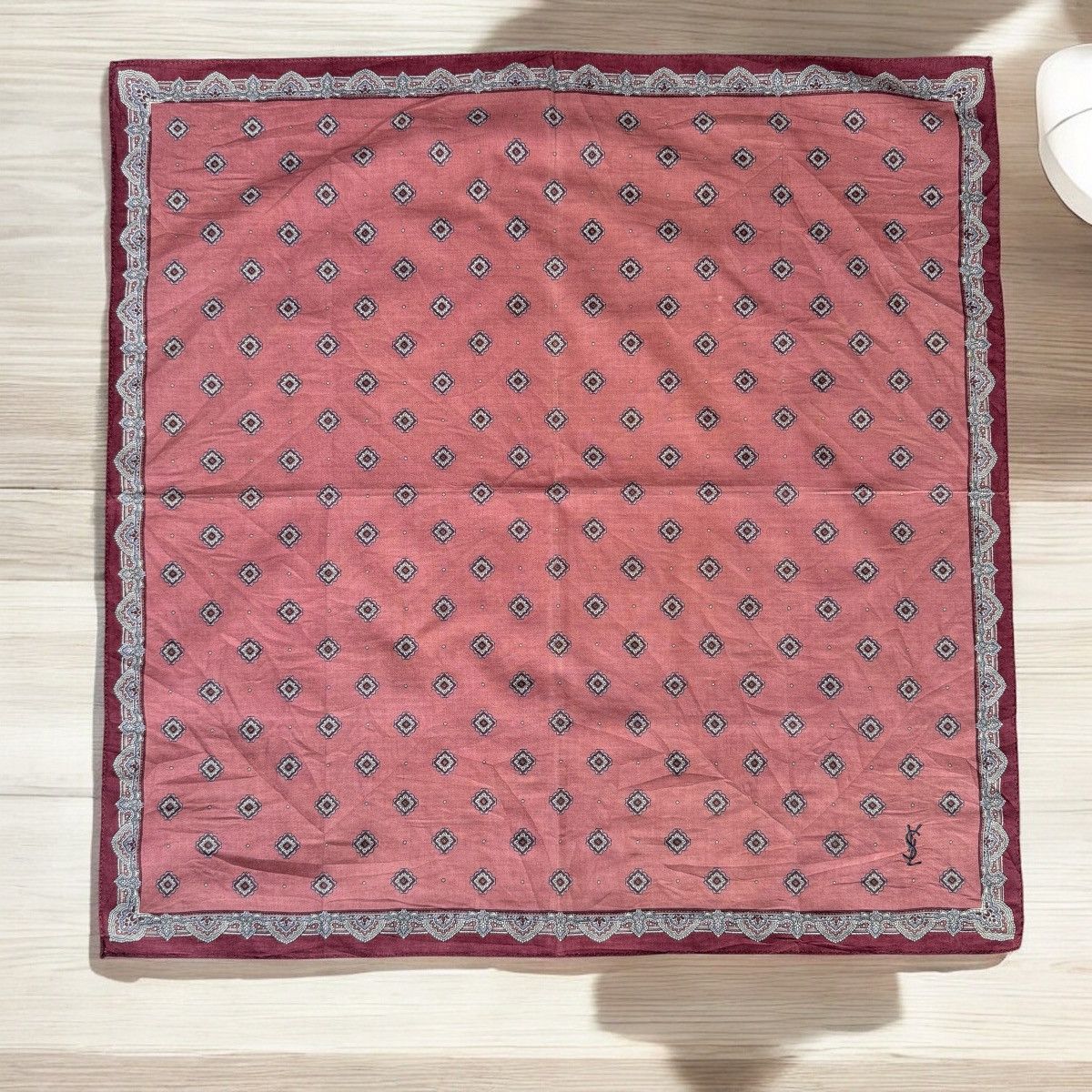 VINTAGE YSL YVES SAINT LAURENT SCARVES POCKET SQUARE