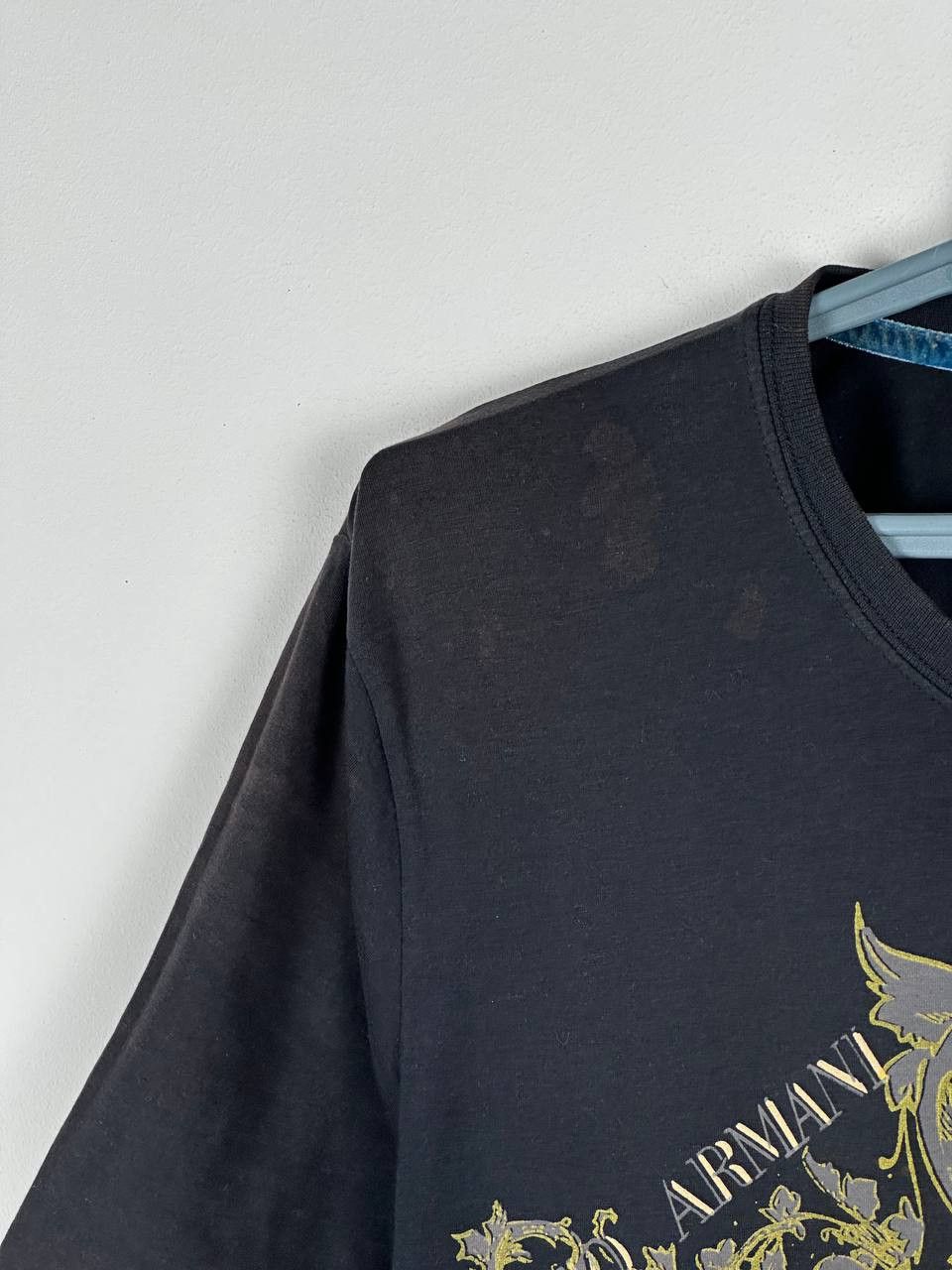 Emporio Armani Vintage Emporio Armani Revolver Y2K Distressed T Shirt Size US L / EU 52-54 / 3 - 4 Thumbnail
