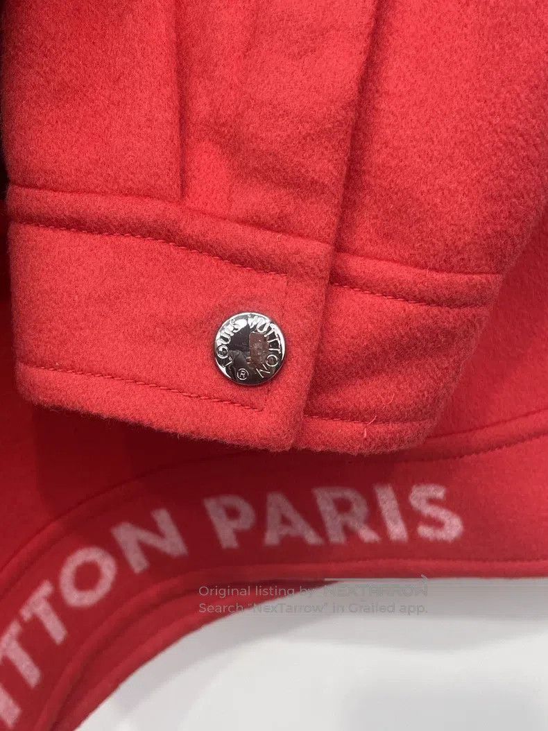 Louis Vuitton Louis Vuitton Red half zip wool long jacket Size XXS / US 00 / IT 34 - 5 Thumbnail