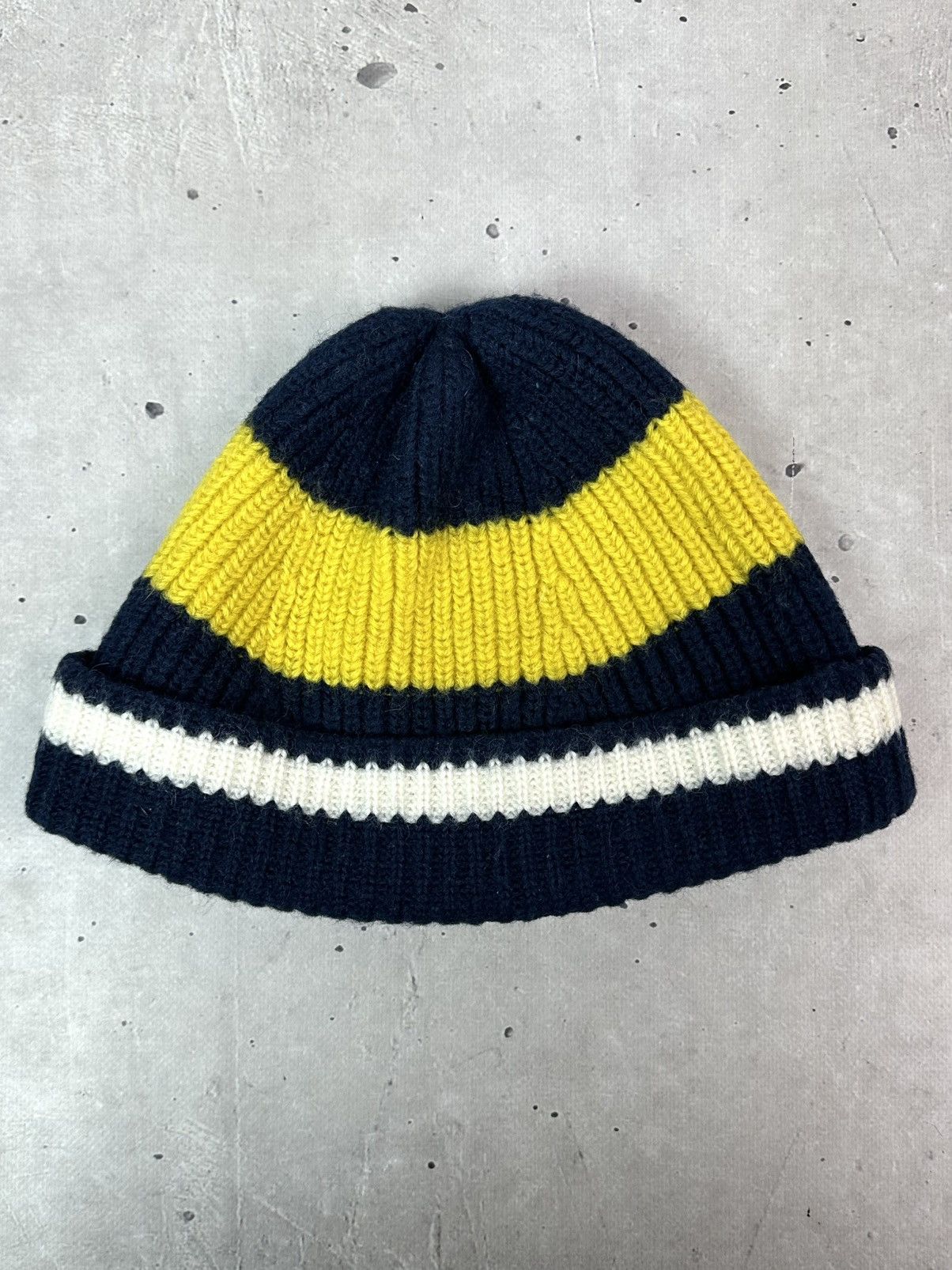 The Workers Club The Workers Club Wool Stripped Beanie Hat Size ONE SIZE - 1 Thumbnail
