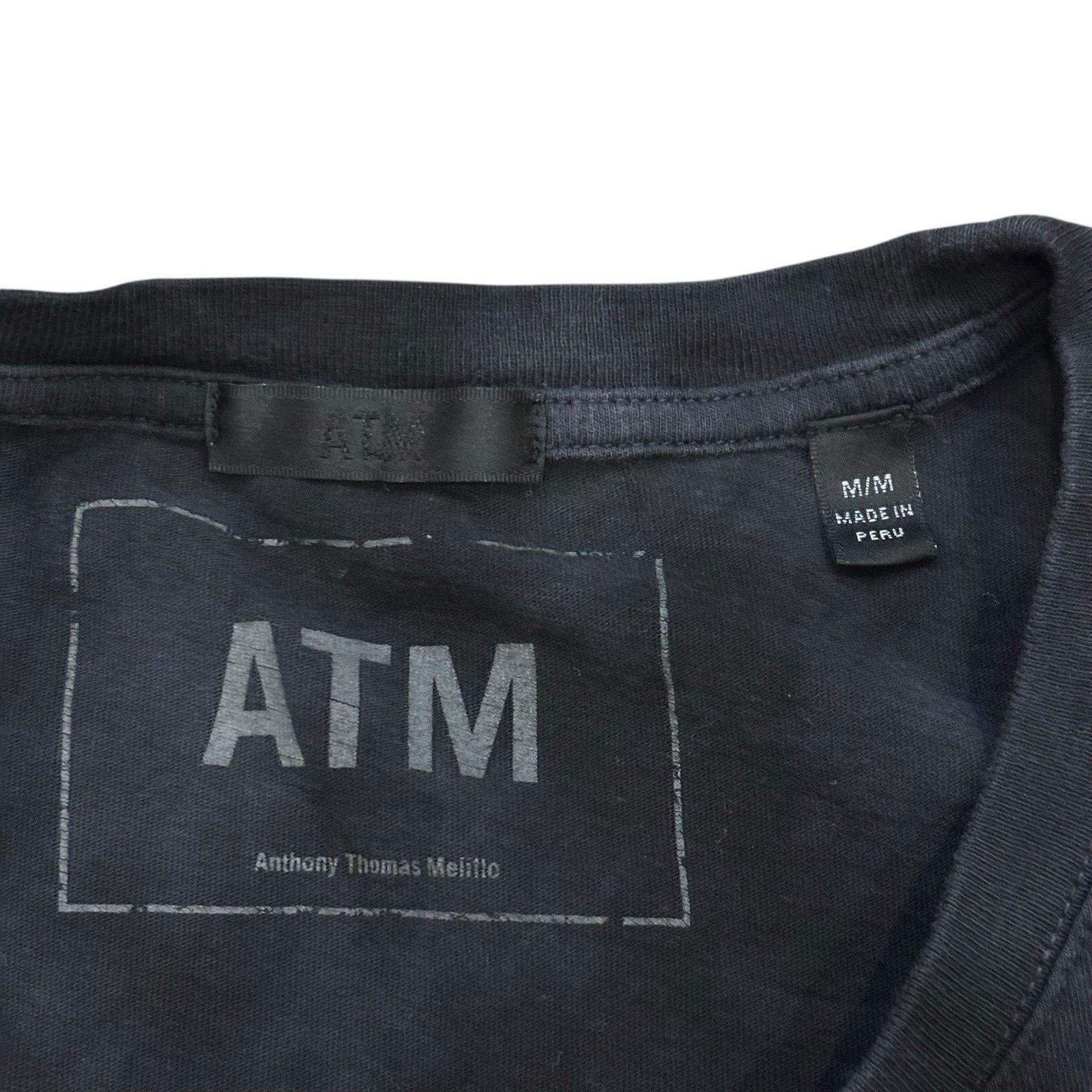 ATM ATM Black & Gray Tie Dye Cotton Tee Shirt Dress Medium Size M / US 6-8 / IT 42-44 - 2 Thumbnail