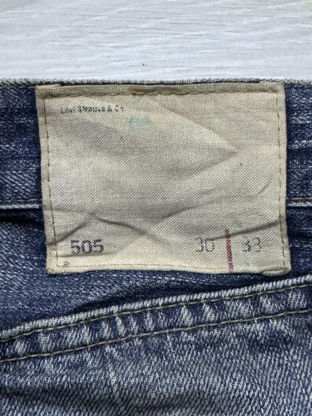 Levi's Levis 505 Mud Wash Nice Faded Distressed Straight Jeans Size US 28 / EU 44 - 13 Thumbnail