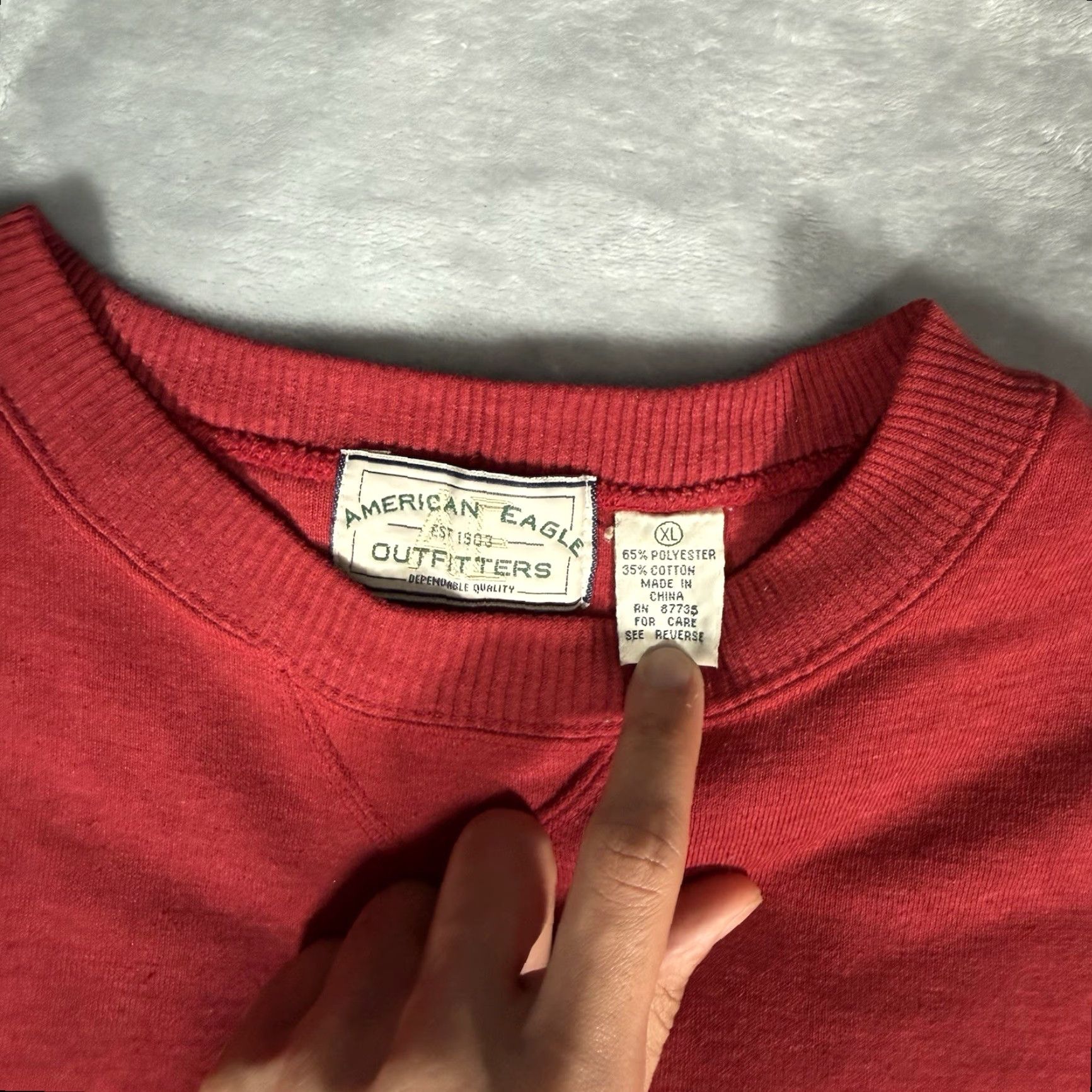 American Eagle Outfitters VINTAGE American Eagle Sweatshirt Mens XL Oversized Red Sweatshirt Size US XL / EU 56 / 4 - 6 Thumbnail