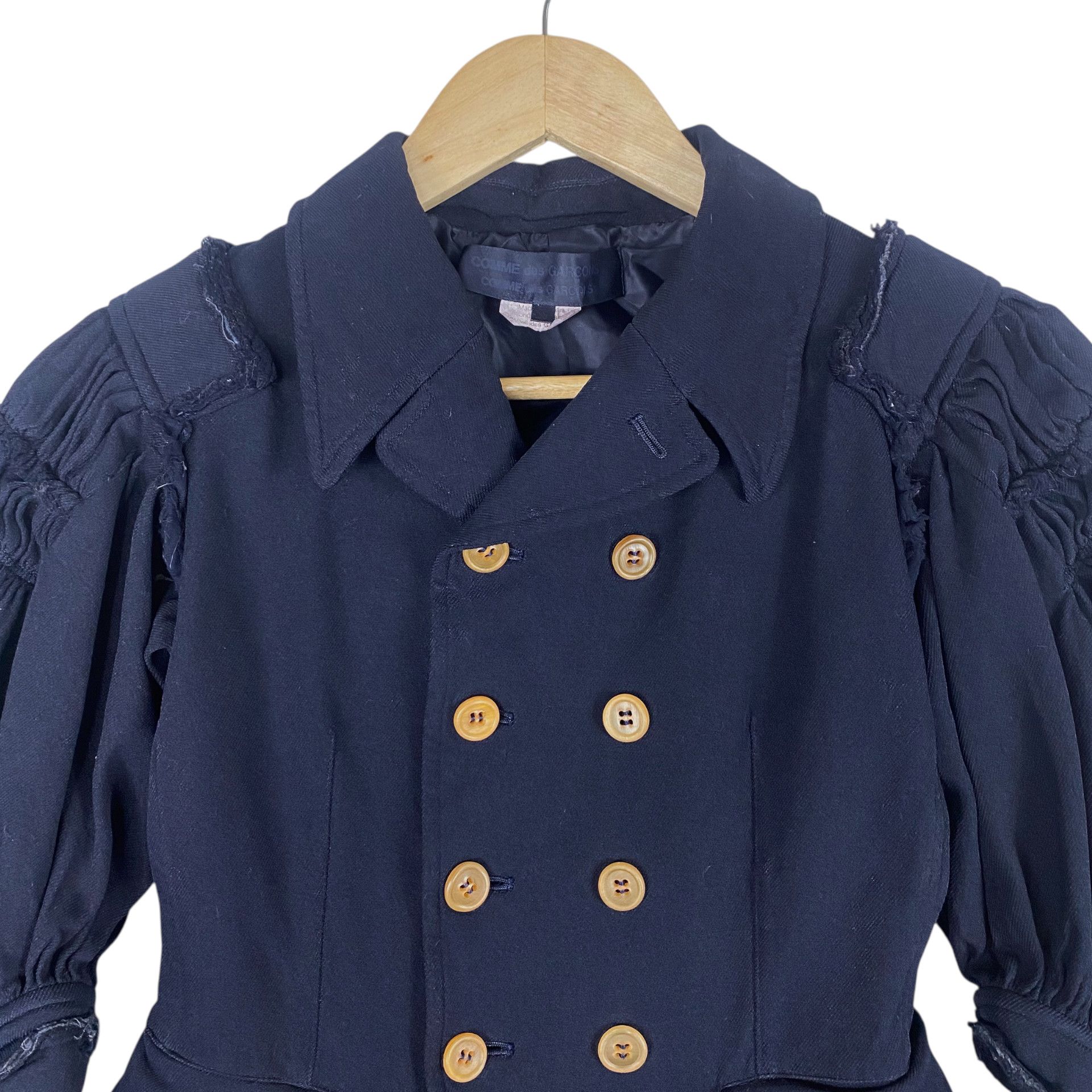 Comme des Garcons 💥AD2007 COMME DES GARCONS RUNWAY BREASTED JACKET Size S / US 4 / IT 40 - 4 Thumbnail